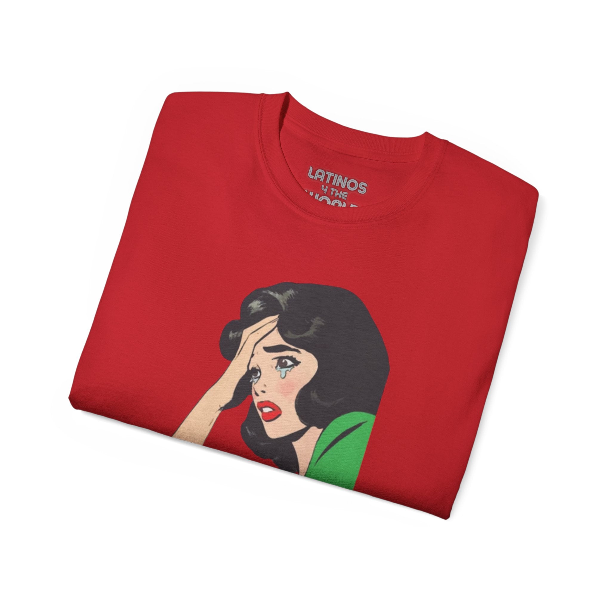 Camiseta de algodón grueso "Llora Telenovela en español" | 5 colores