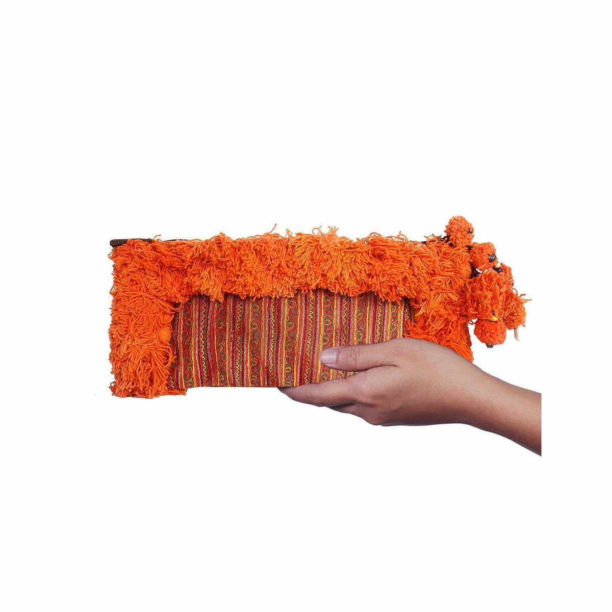 Hmong Textile Upcycled Jacket Sleeve Clutch Bag- Thailand