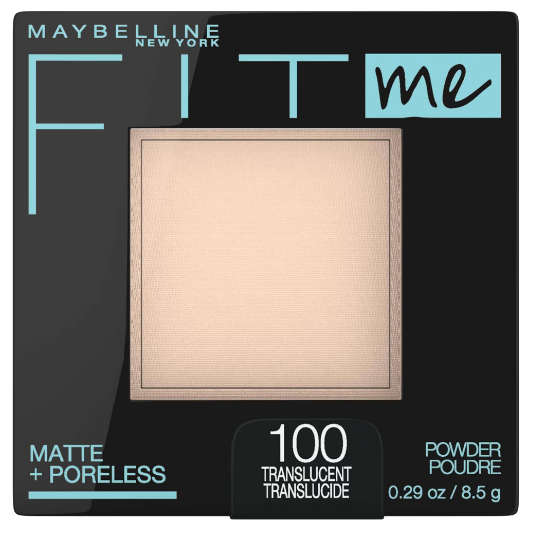 Maybelline Fit Me Polvo Mate + Sin Poros Translucent 100 (0.29 oz)