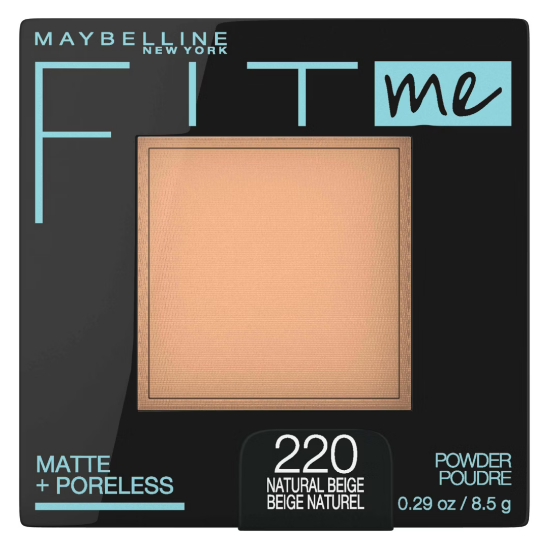 Maybelline Fit Me Polvo Mate + Sin Poros Beige Natural 220 (8.2g)