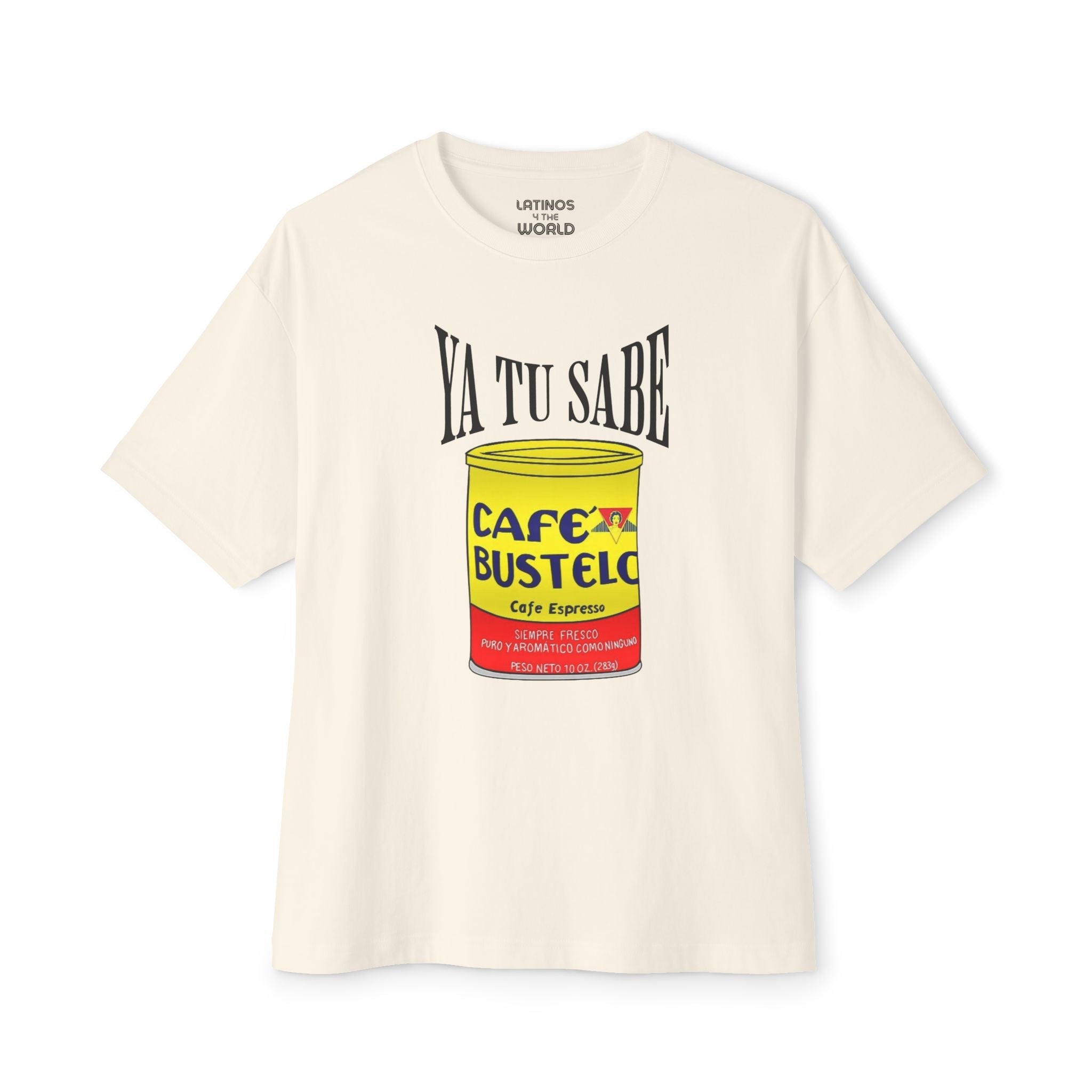 Camiseta animada "Ya Tu Sabe Cafecito Cafe Bustelo" | Camisetas latinas divertidas virales | 3 colores