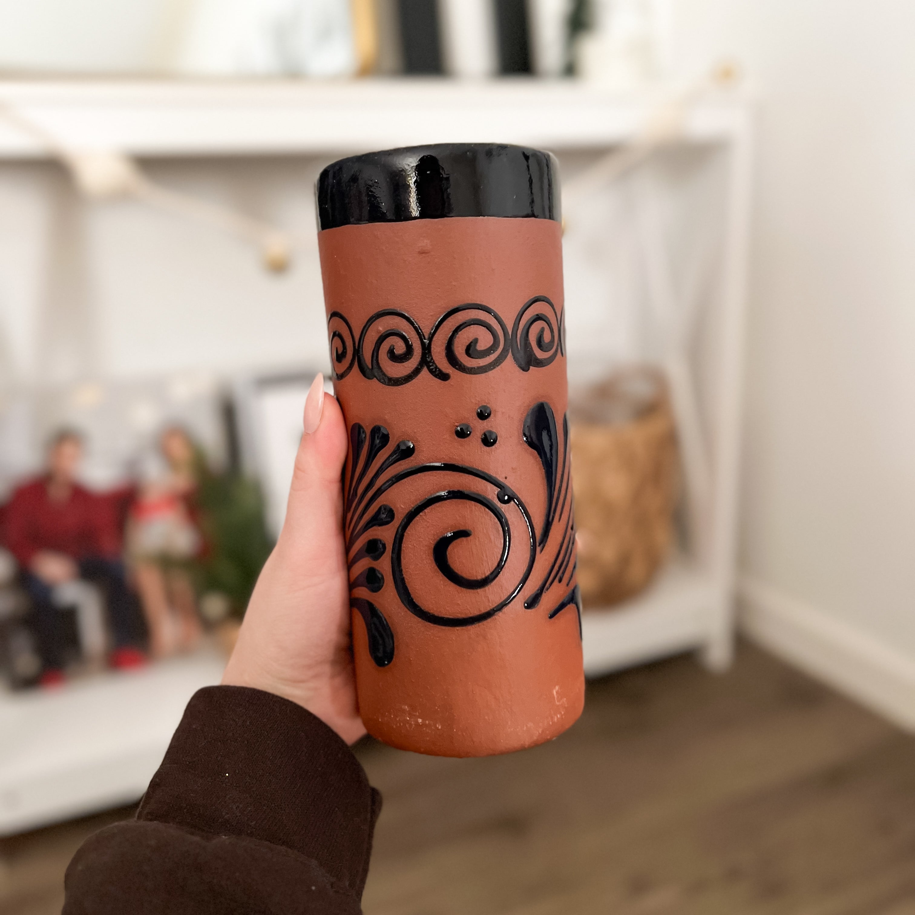 Taza tradicional de barro