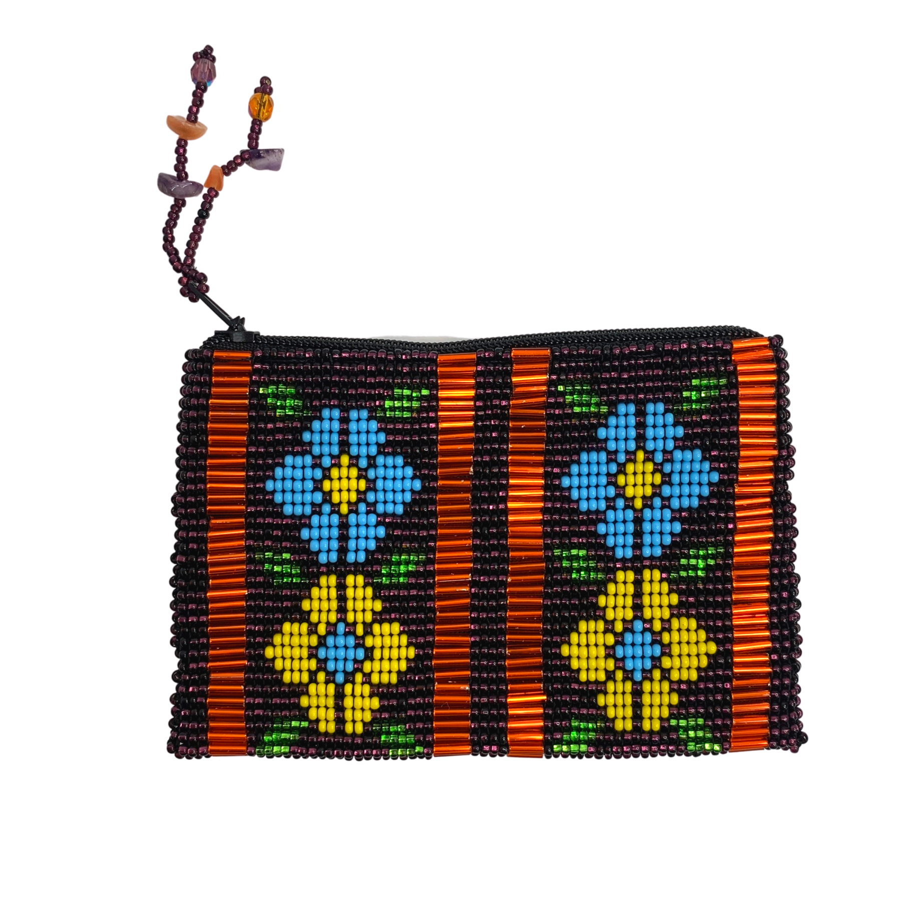 Monedero de Flores Pequeñas con Cuentas - Guatemala