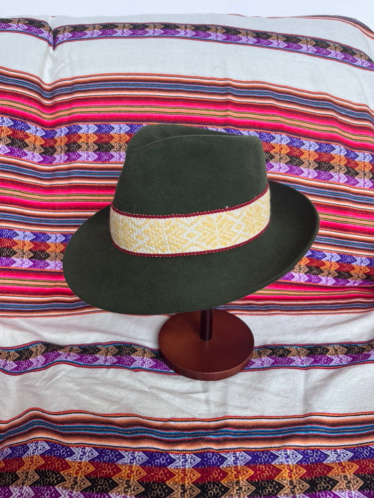 Tall Fedora Sample Hat Green