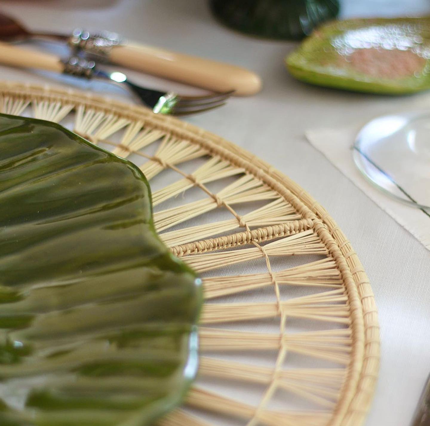 Radiant Handwoven Iraca Placemat