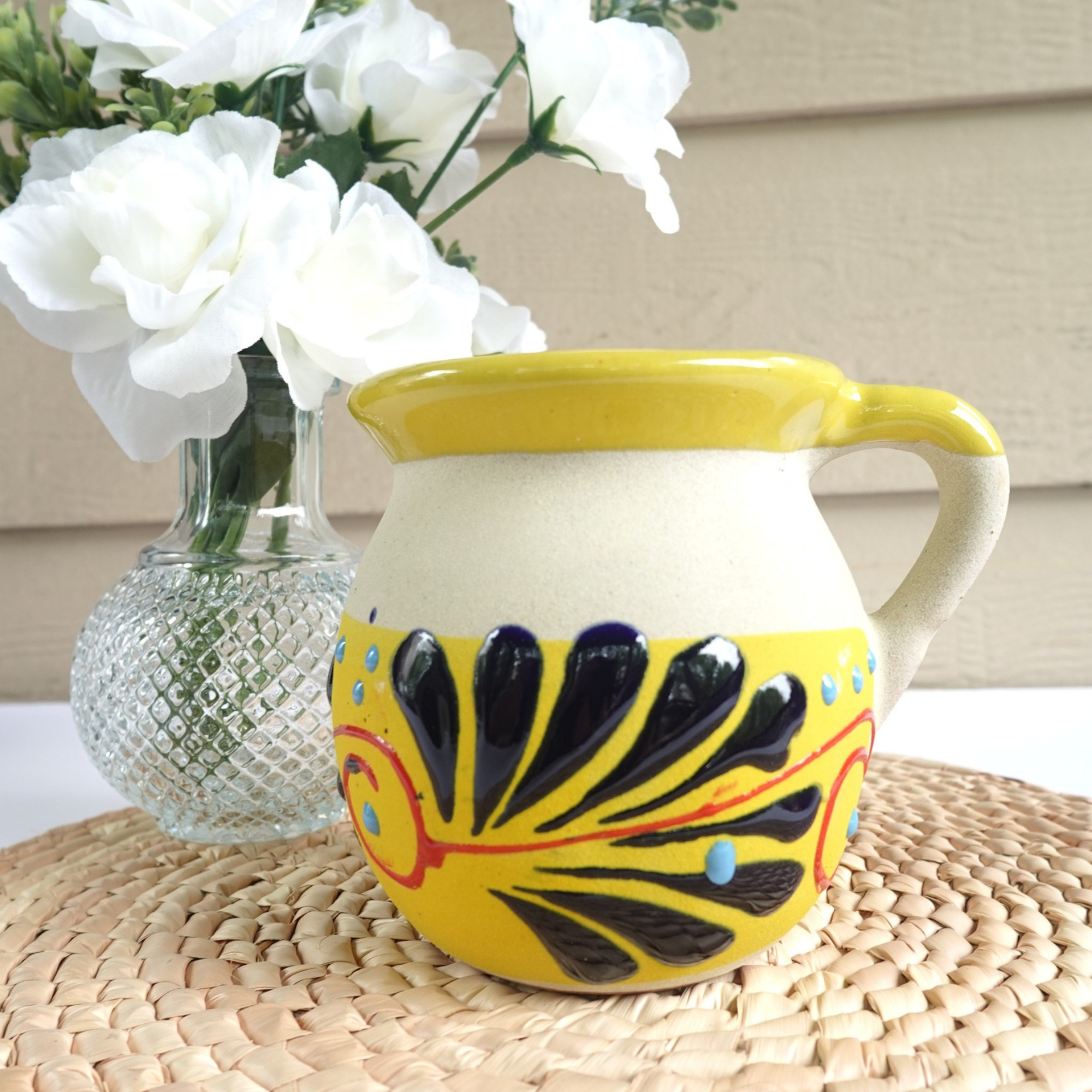 Handmade Mexican Clay Mug (Jarrito Style)