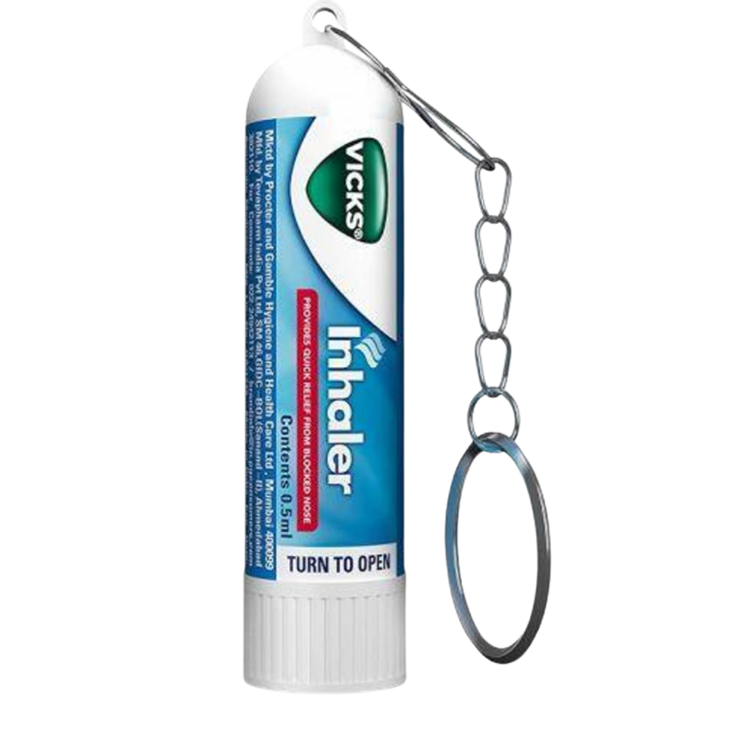 Vicks Inhalador Nasal Llavero para Alivio de la Nariz Tapada (0.5ml)
