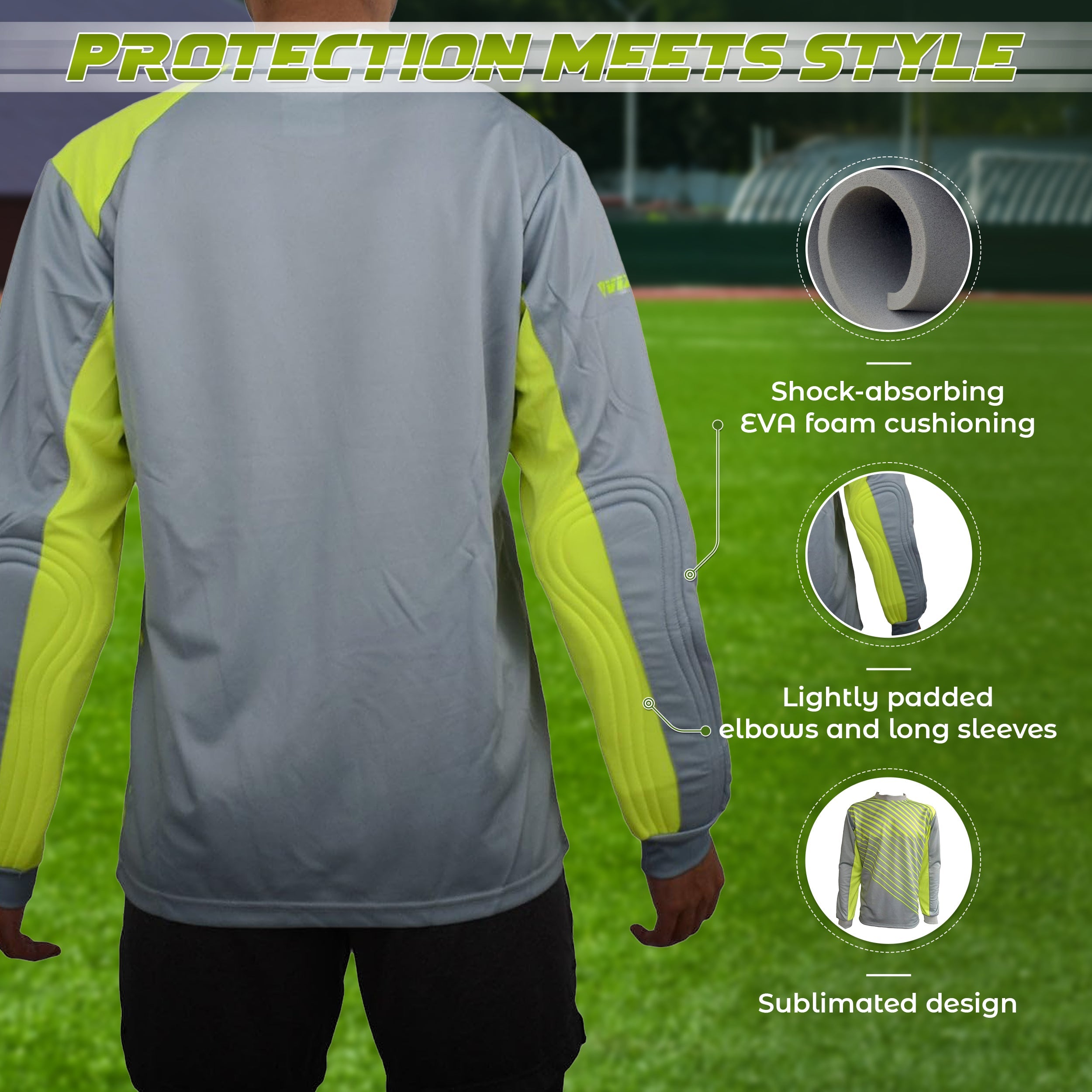 Arroyo Goalkeeper Jersey - Grey/Yellow