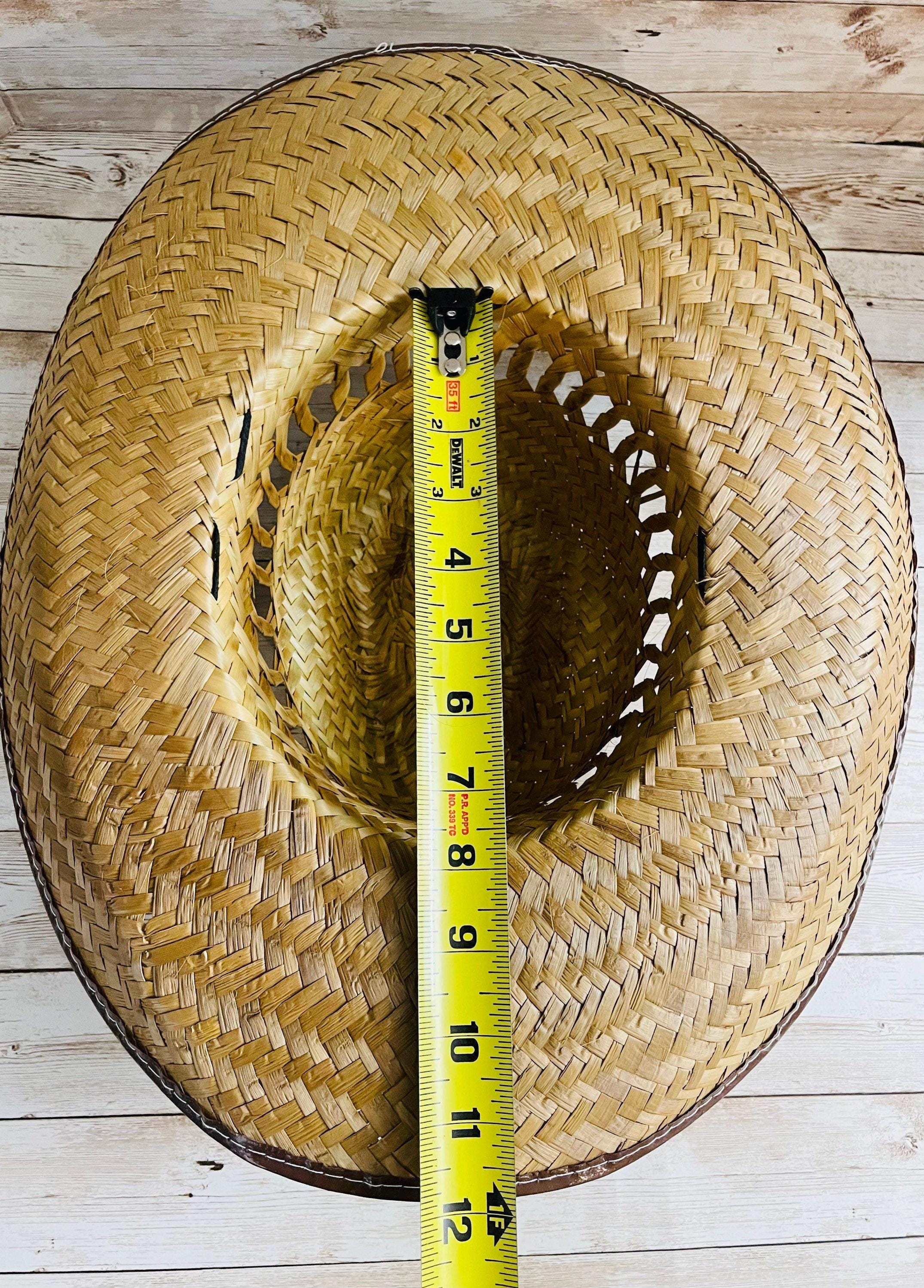 Cowboy Mexican Palm Leaf Straw Hat Sombrero Vaquero Artesanal de Palma