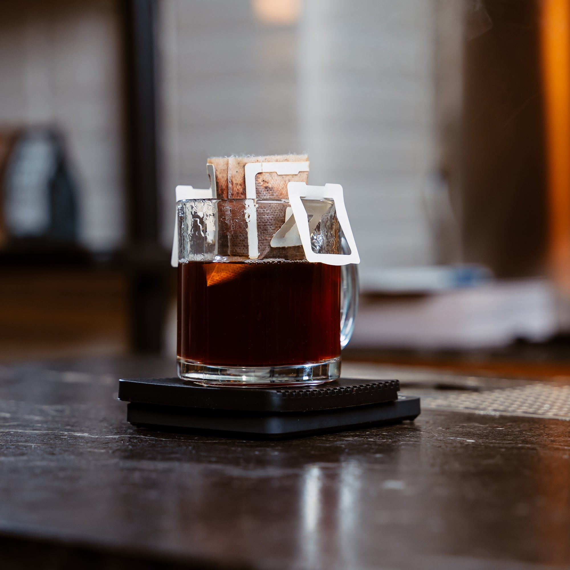 Single-Use Pour-Over Drip Bags - Bourbon (Box of 10 Bags)