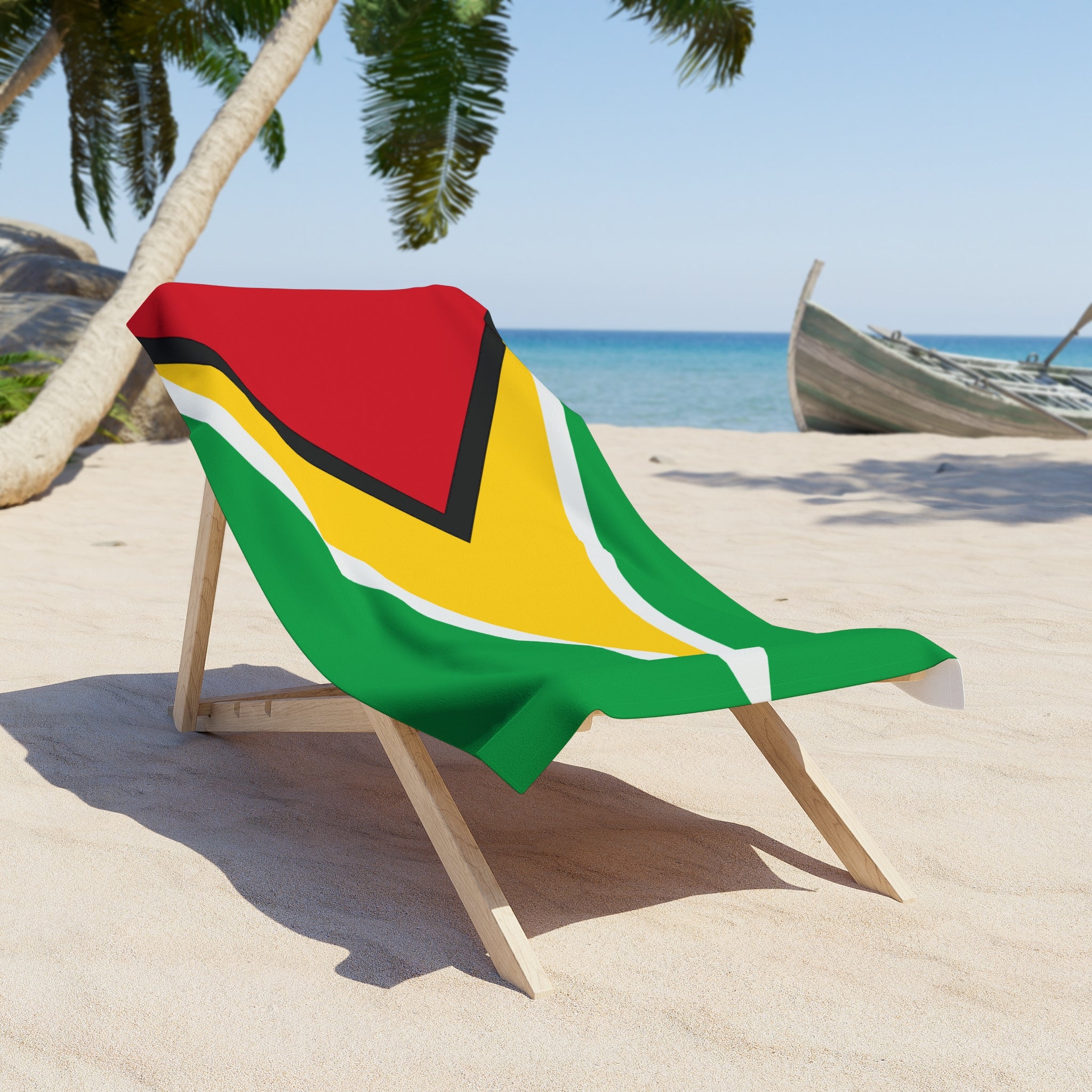 Guyana Flag Beach Towel | Quality & Long Lasting - 2 Sizes | Guyanese Pride | Gift for Guyanans