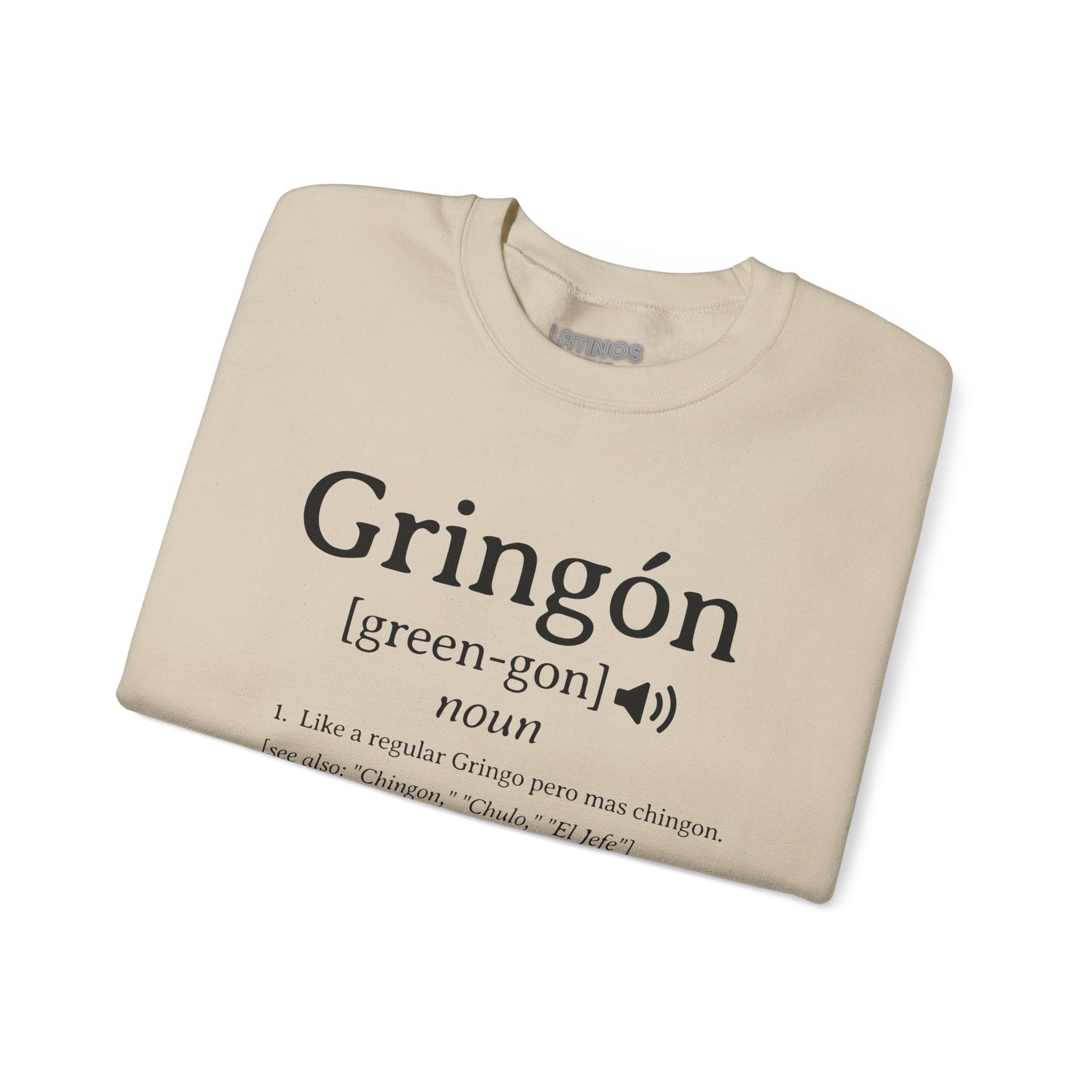 Suéter Gringon con forro polar y cuello redondo | Para los latinos más chingones (chiste) | 3 colores