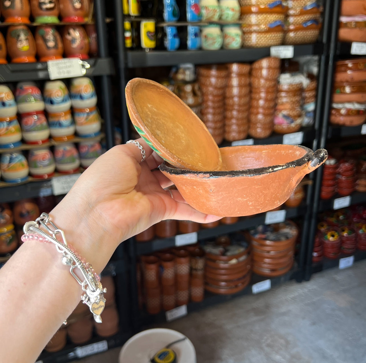 Red Salsa Holder w/ top