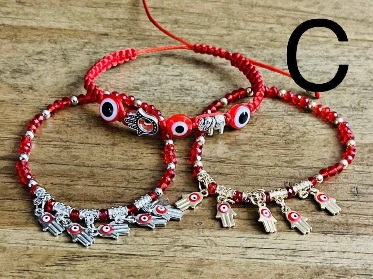 Blue Eye Protect Charm Hamsa Hand Indie Bracelet Pulseras de Mal de Ojo