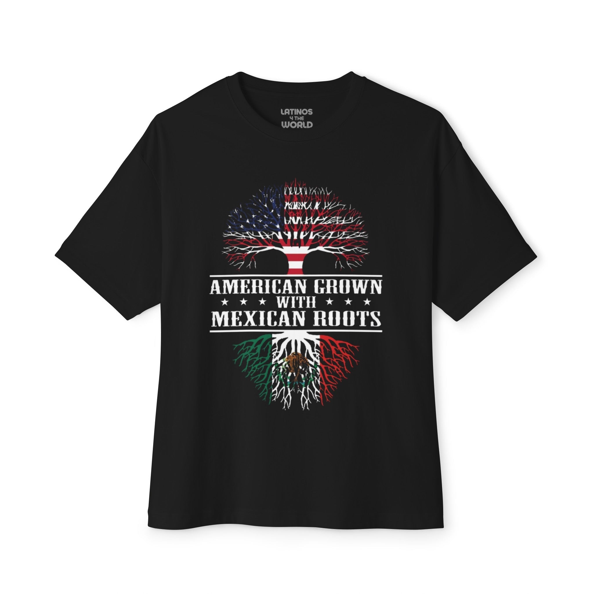 AMERICAN GROWN w/ MEXICAN ROOTS T-Shirt | USA Latino Vibes (Mexico) - July 4th | 2 Colors