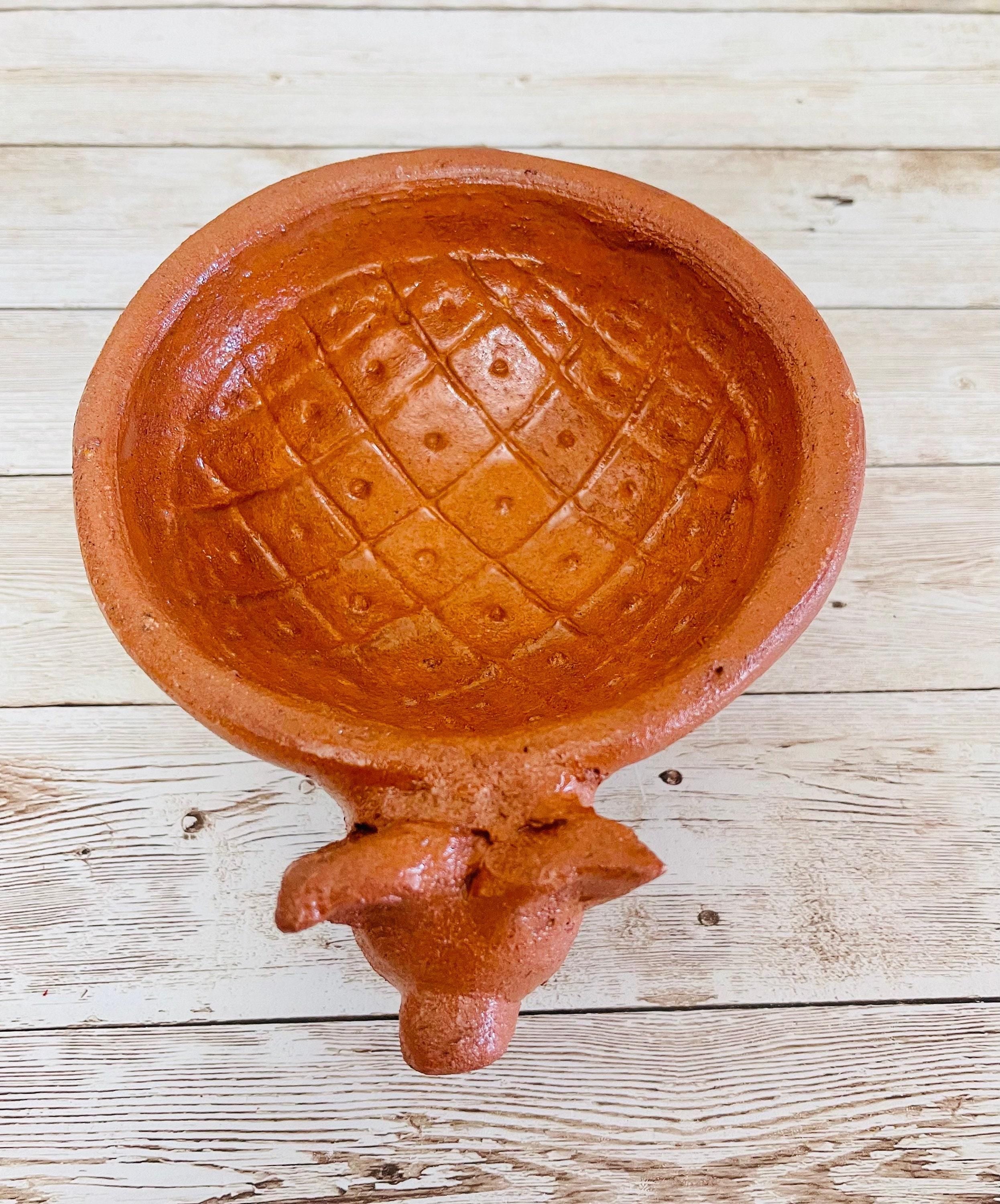 Authentic Mexican Molcajete Terra Cota Molcajete Mexicano de Barro