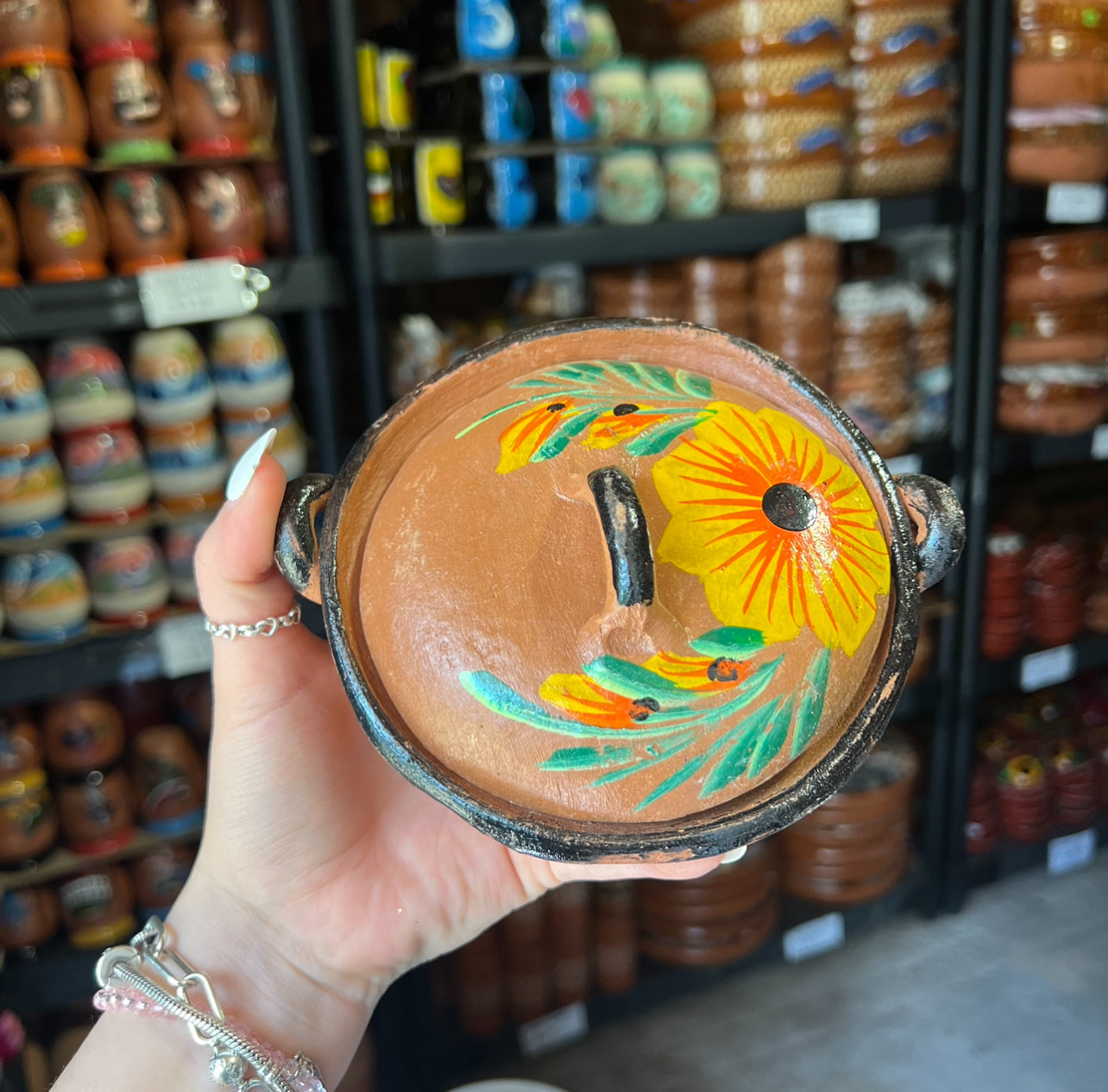 Red Salsa Holder w/ top