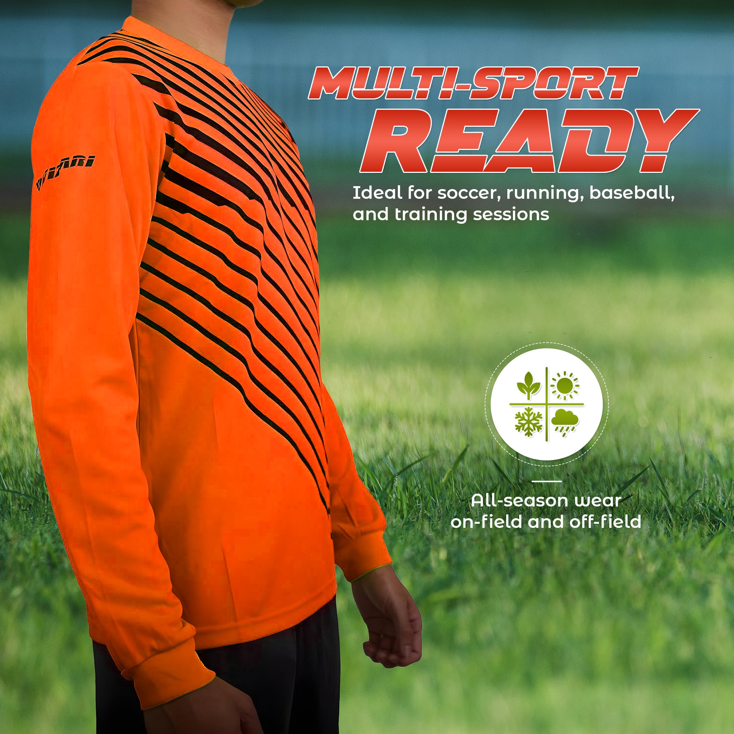 Arroyo Goalkeeping Jersey-Orange/Navy