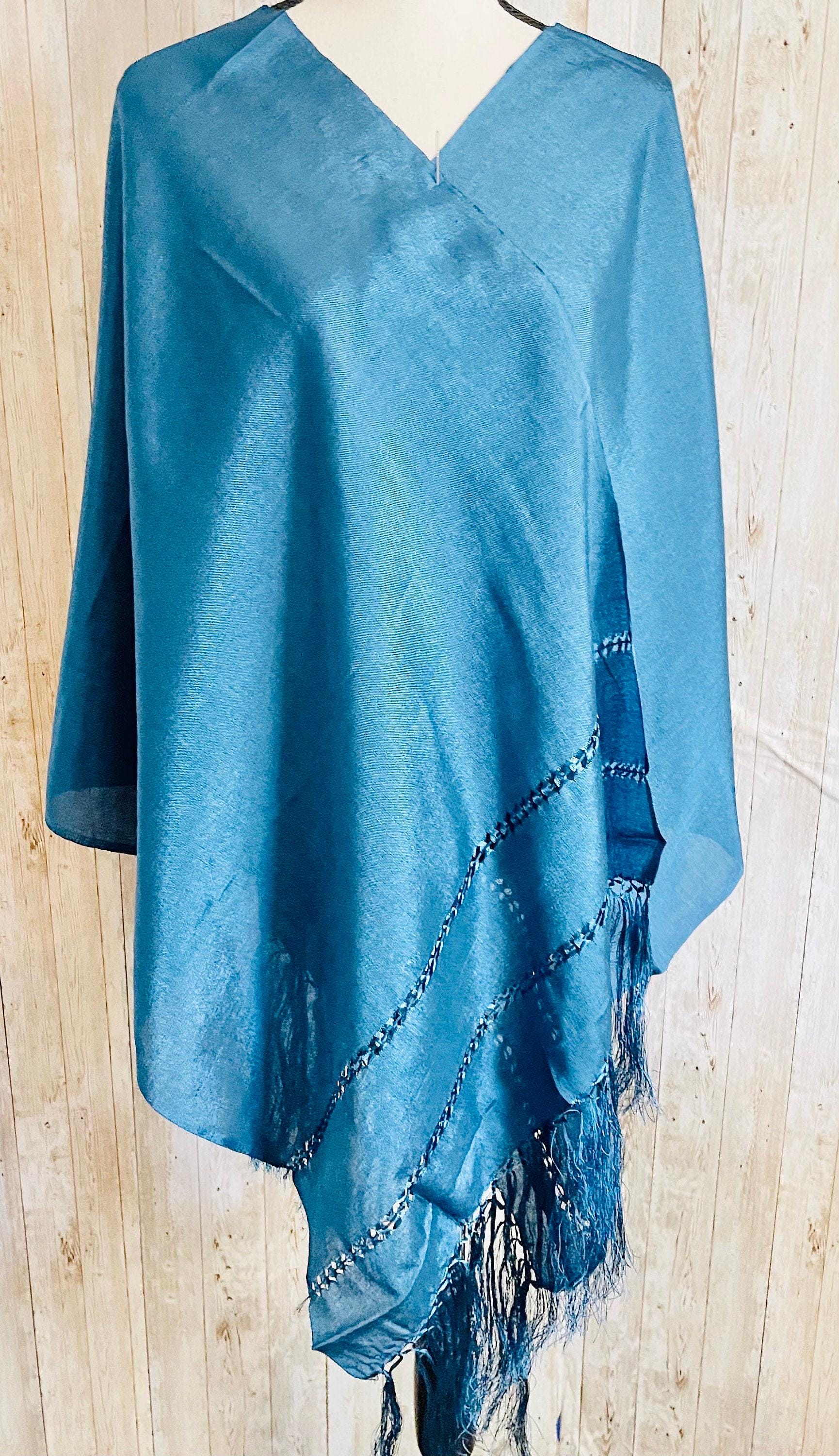 Authentic Mexican Silk Shawl Wrap Reboso Mexicano De Artiseda