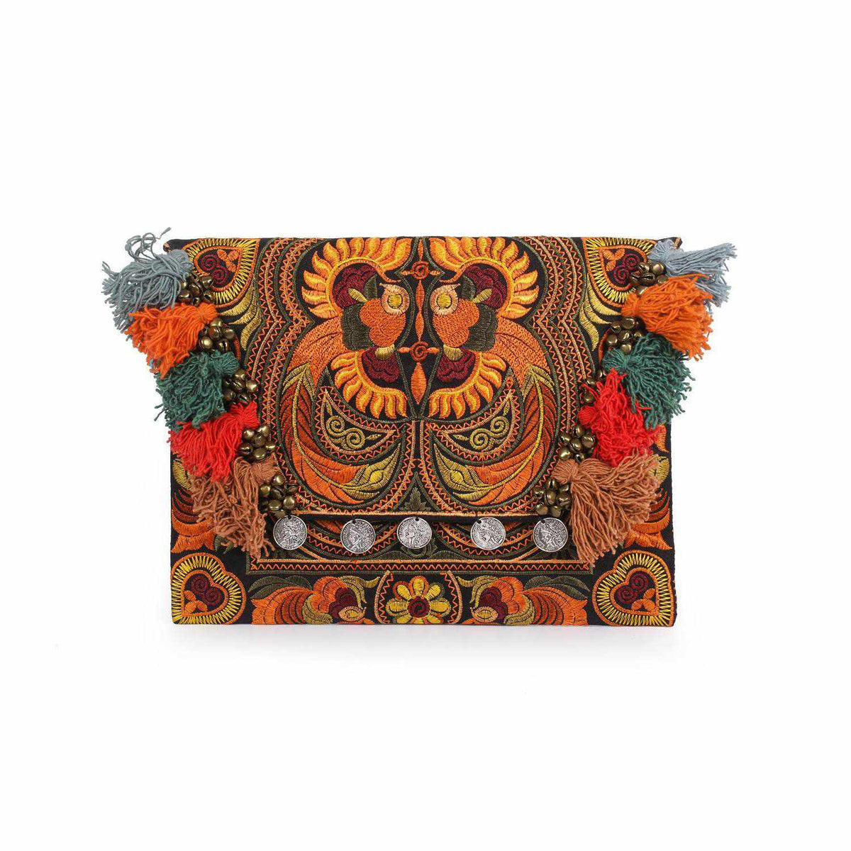 Embroidered Multi Tassel Clutch Bag iPad Case – Thailand