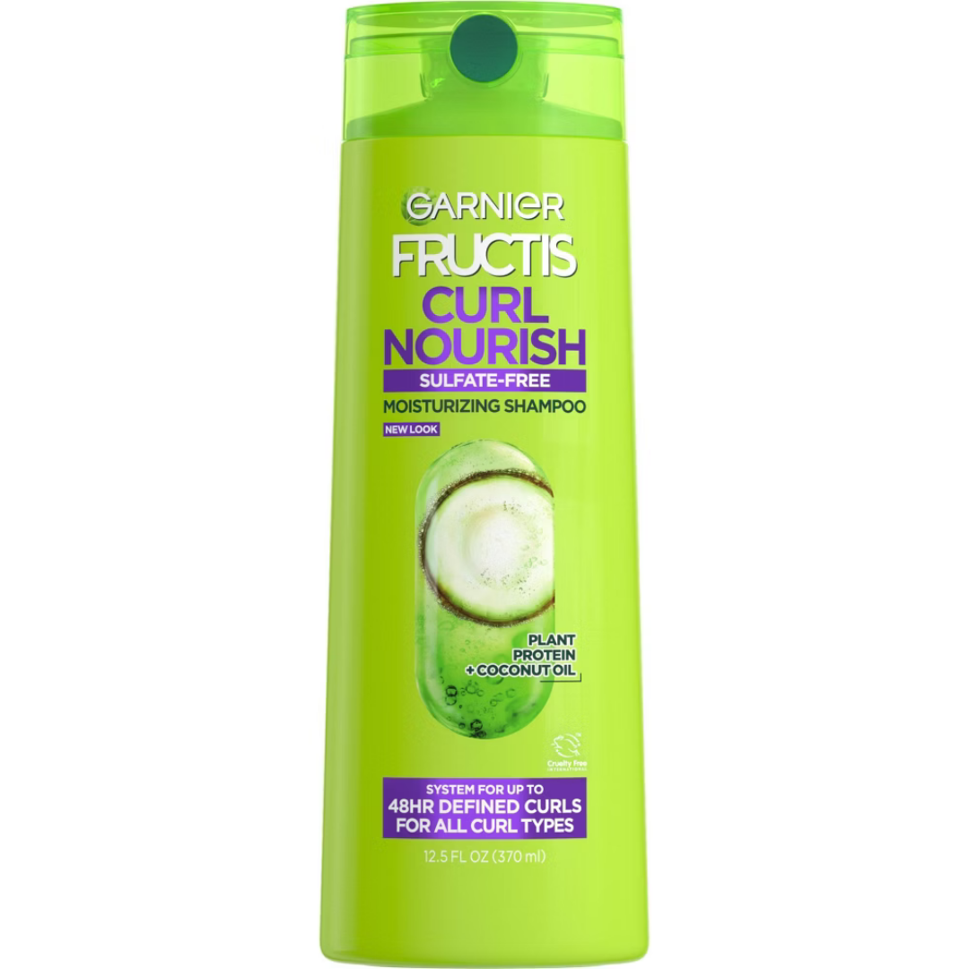 Champú Garnier Fructis Curl Nourish con aceites de coco, jojoba y macadamia (370 ml)