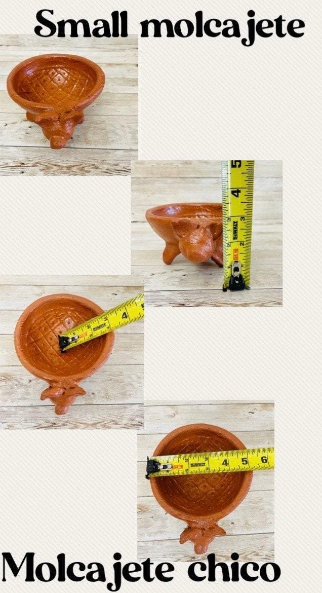 2x Authentic Mexican Pig Molcajetes 2  Molcajete Mexicanos de Barro en Forna de Marranito