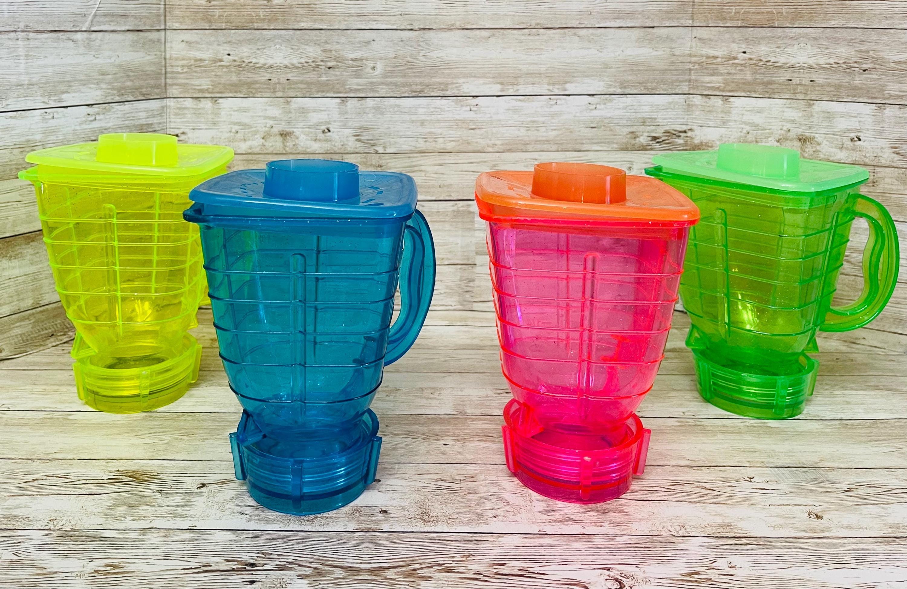1x Licuachela Mexicanos para Bebidas y Botanas 1 Litro Se Envian Colores Surtidos 1x Mexican Plastic Drink Blender Cups fr Drinks and Snacks