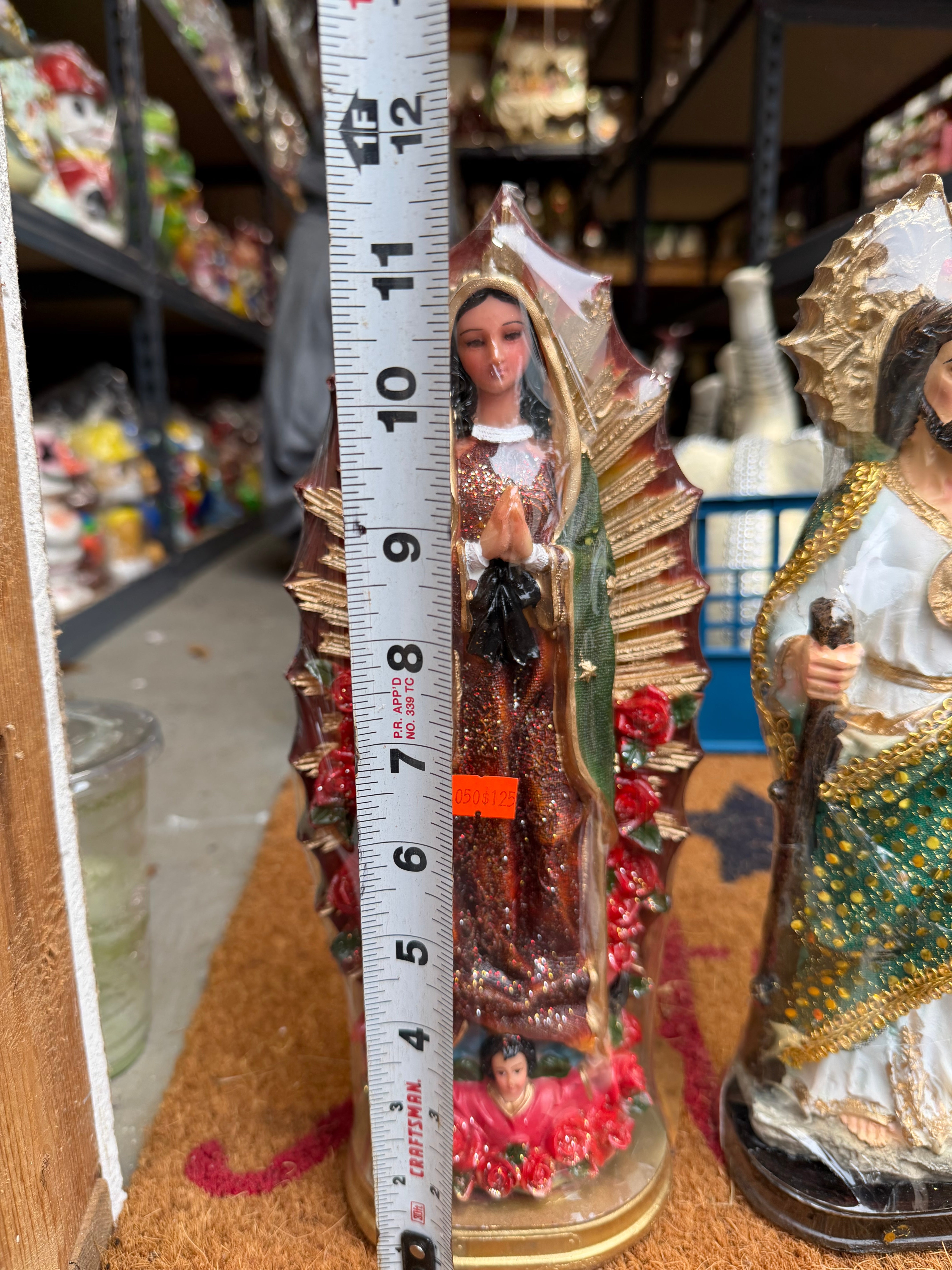 Estatua Decorativa Virgen de Guadalupe 11 pulgadas