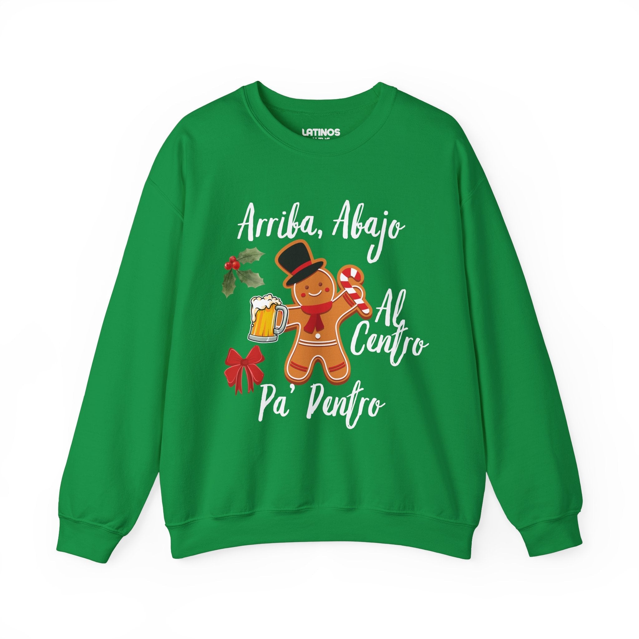 Arriba, Abajo, Al Centro, Pa' Dentro Comfy Christmas Crewneck Sweater | Latino