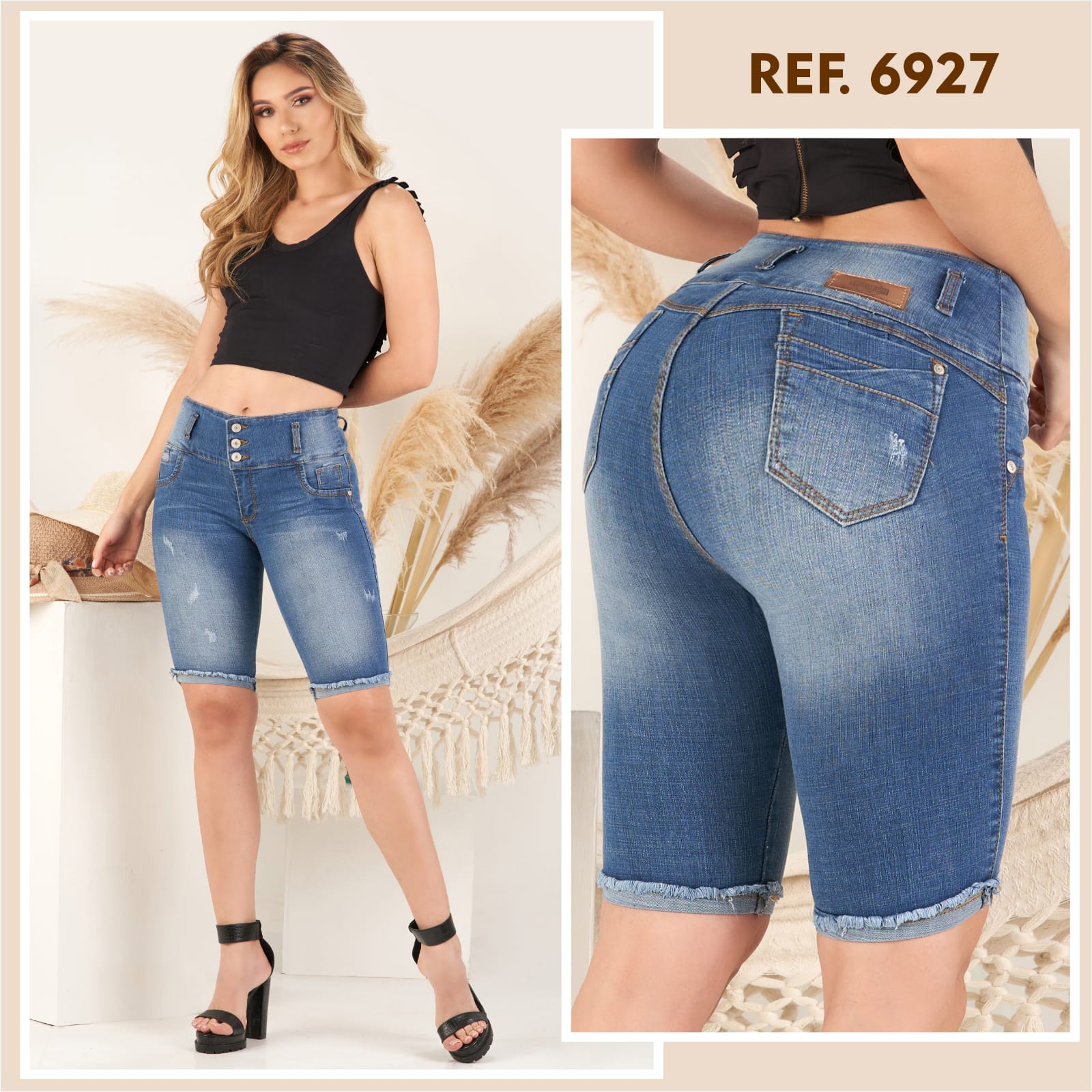 6927 Capri push up 100% auténtico colombiano