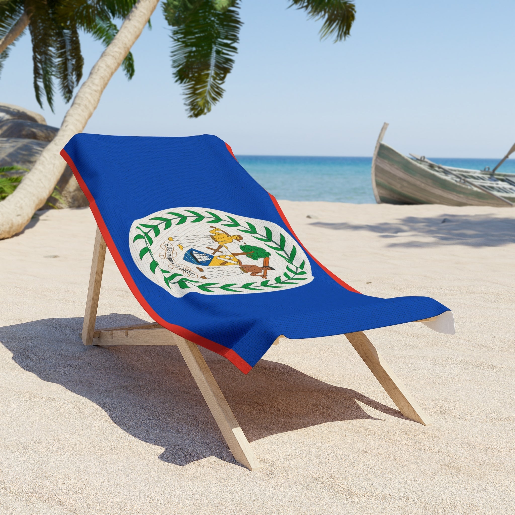 Toalla de Playa de Belice | Calidad y Durabilidad - 2 Tamaños | Orgullo Beliceño | Regalo para Beliceños