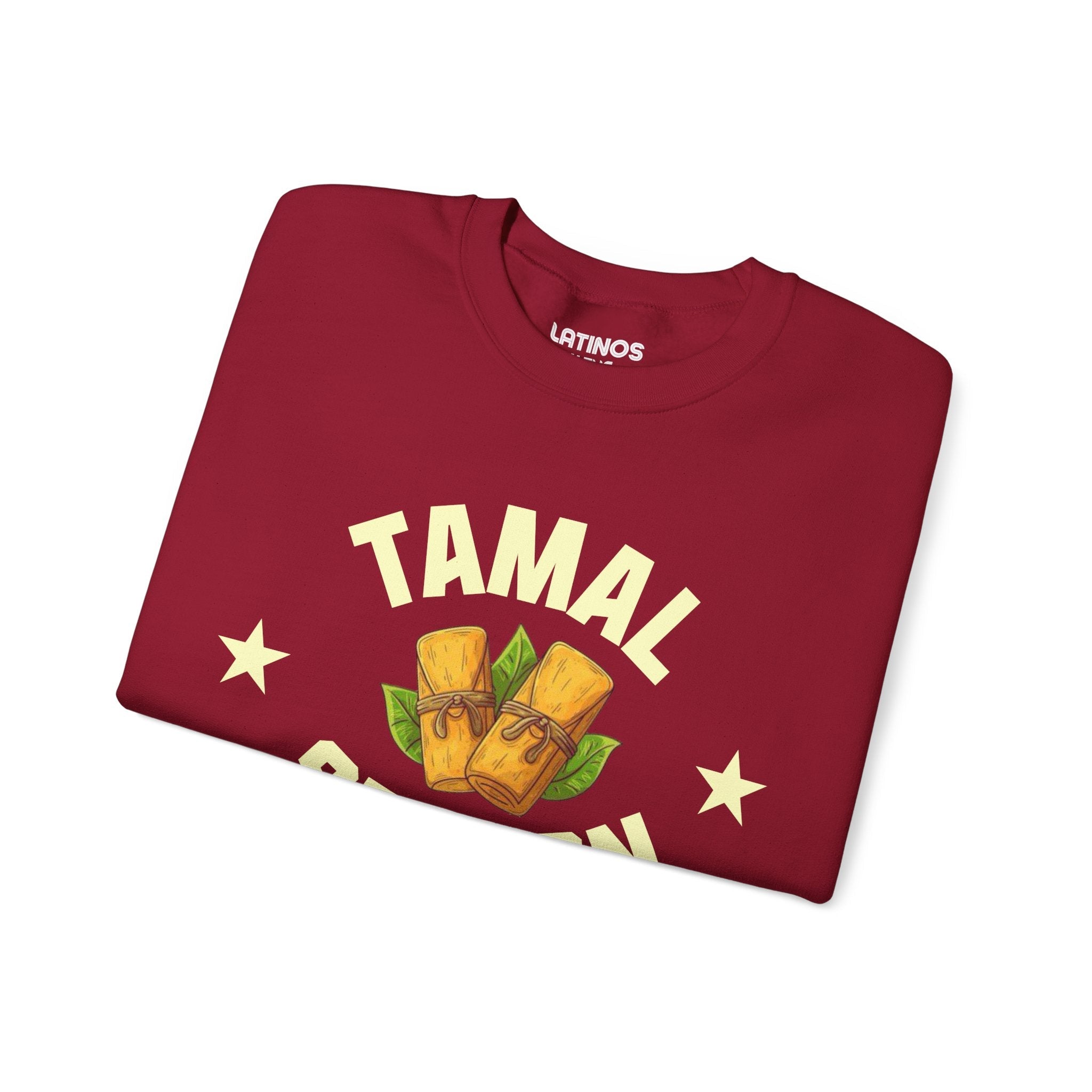 Sudadera con cuello redondo Tamal Season College Sports | Divertido viral latino | 3 colores