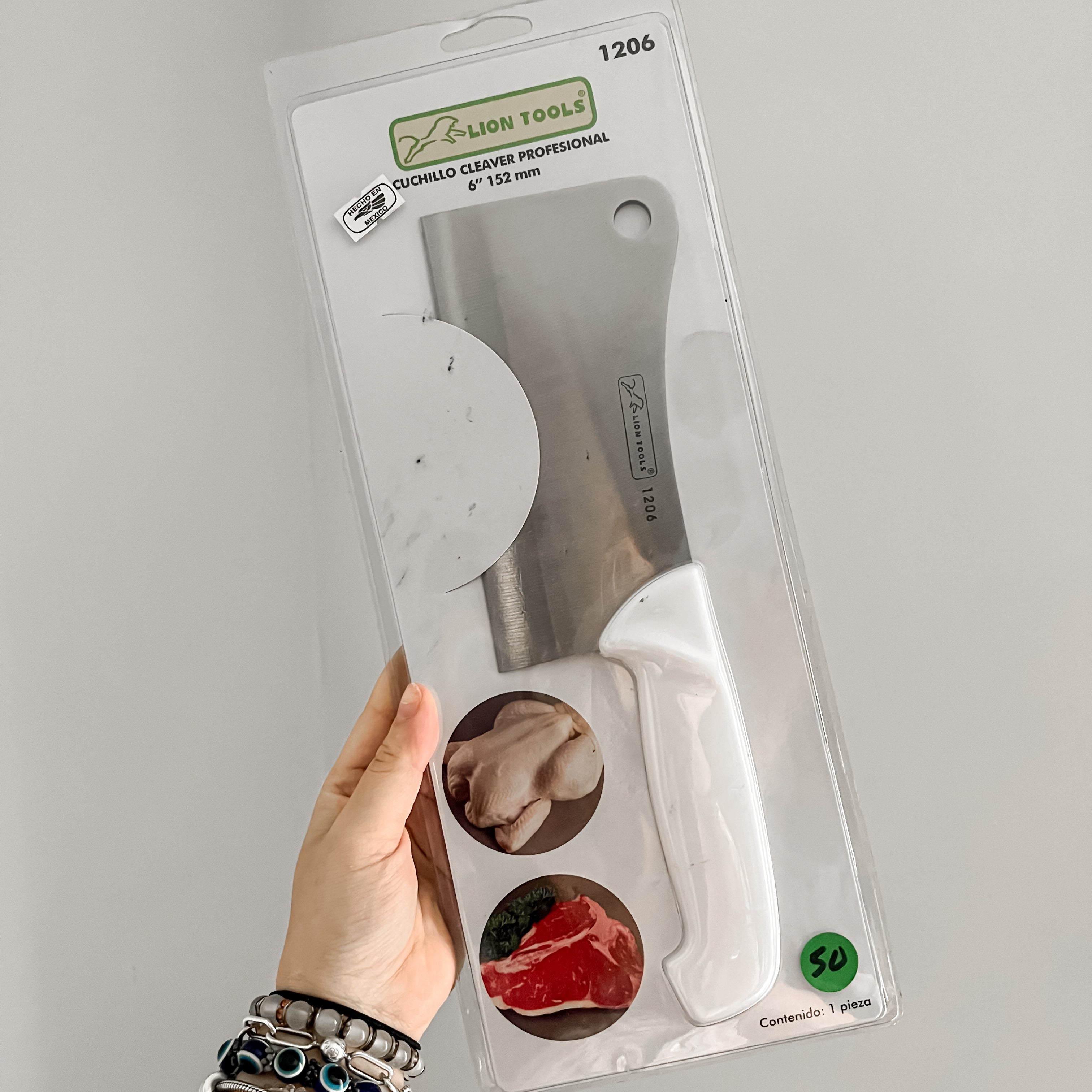 Lion Tools Cuchillo Taquero Hacha Profesional Jumbo