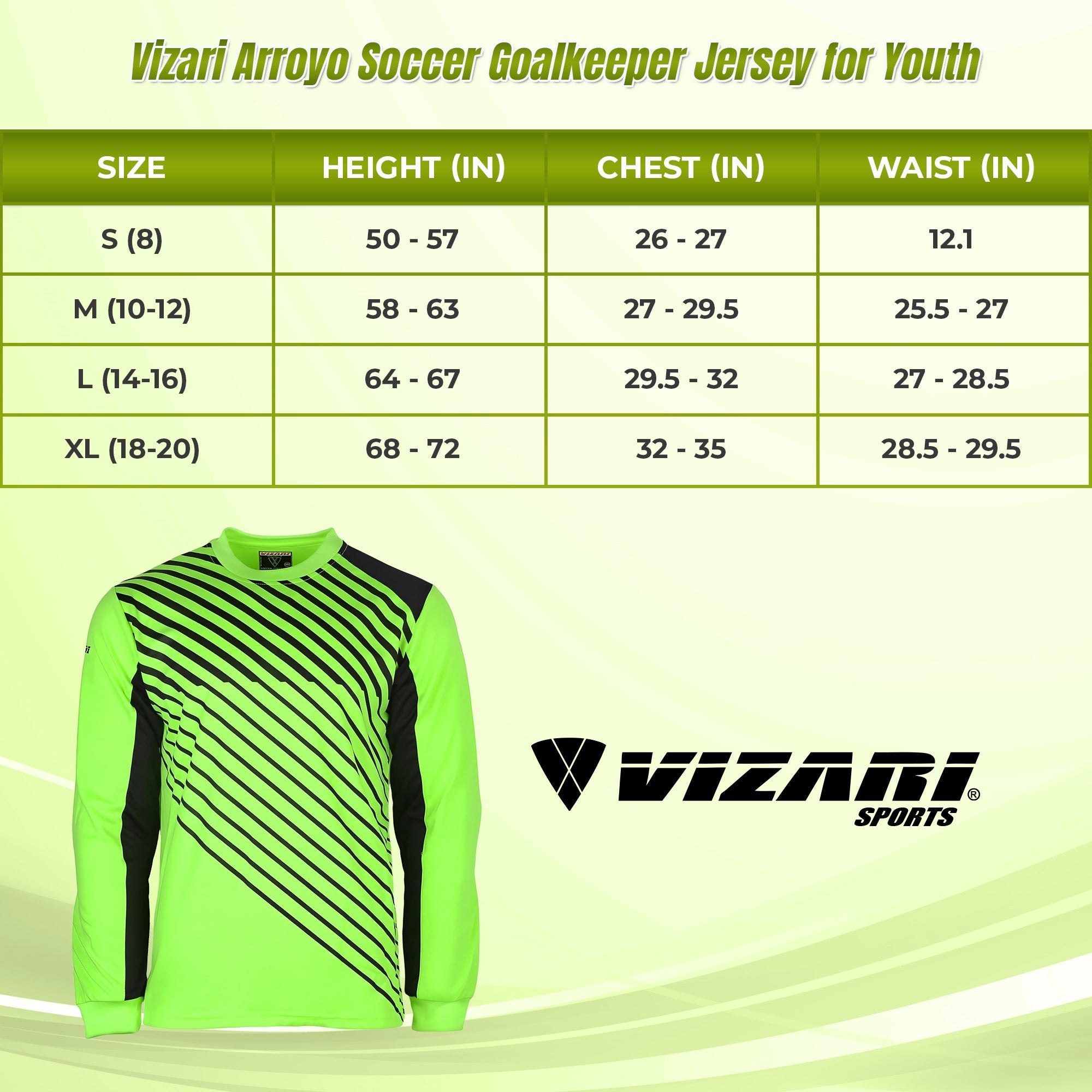 Arroyo Goalkeeping Jersey - Green/Black