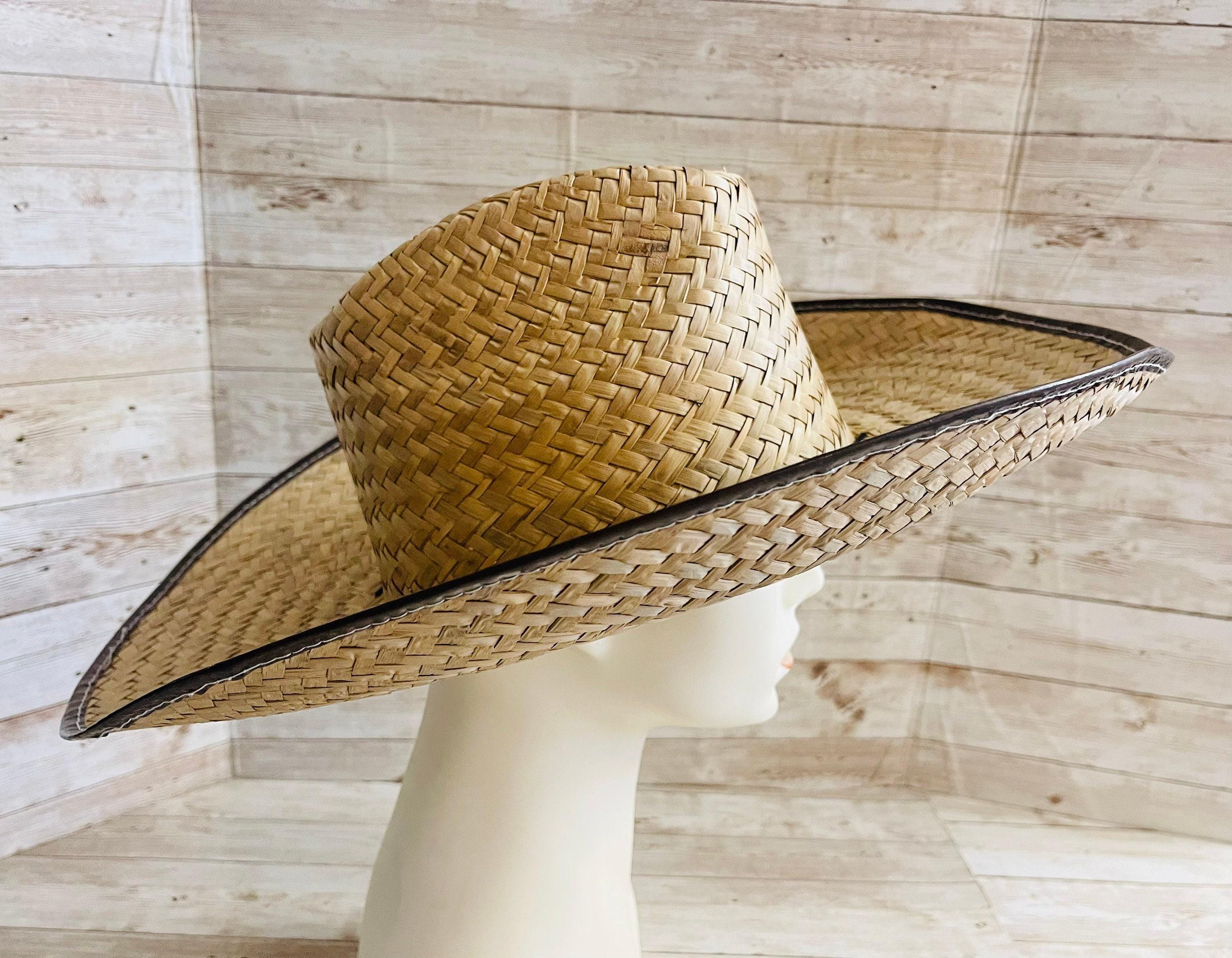 Cowboy Mexican Palm Leaf Straw Hat Sombrero Vaquero Artesanal de Palma