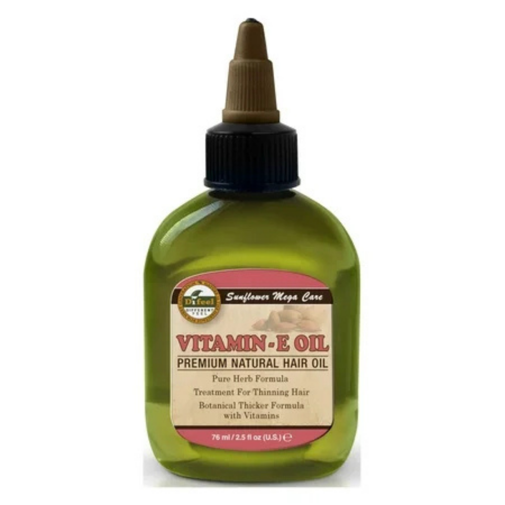 Difeel Aceite capilar natural premium con vitamina E (2.5 oz)