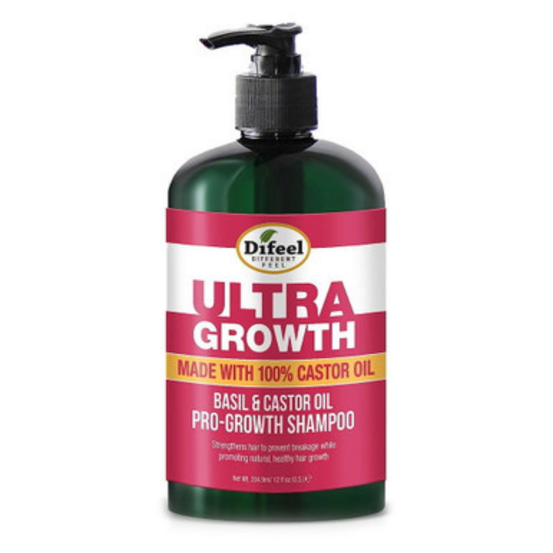 Champú Pro-Crecimiento con Aceite de Ricino y Albahaca Difeel Ultra Growth (355ml)