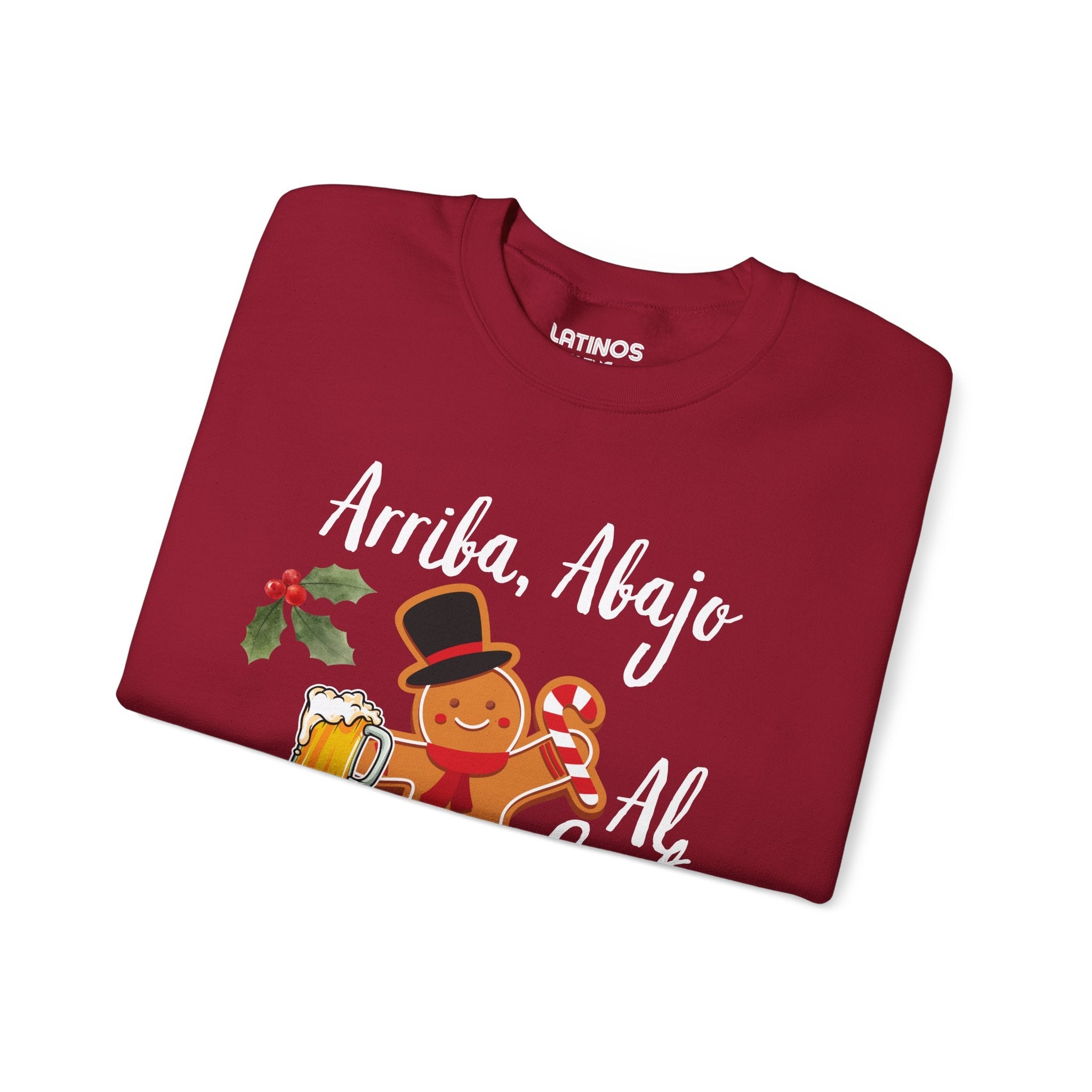 Arriba, Abajo, Al Centro, Pa' Dentro Comfy Christmas Crewneck Sweater | Latino