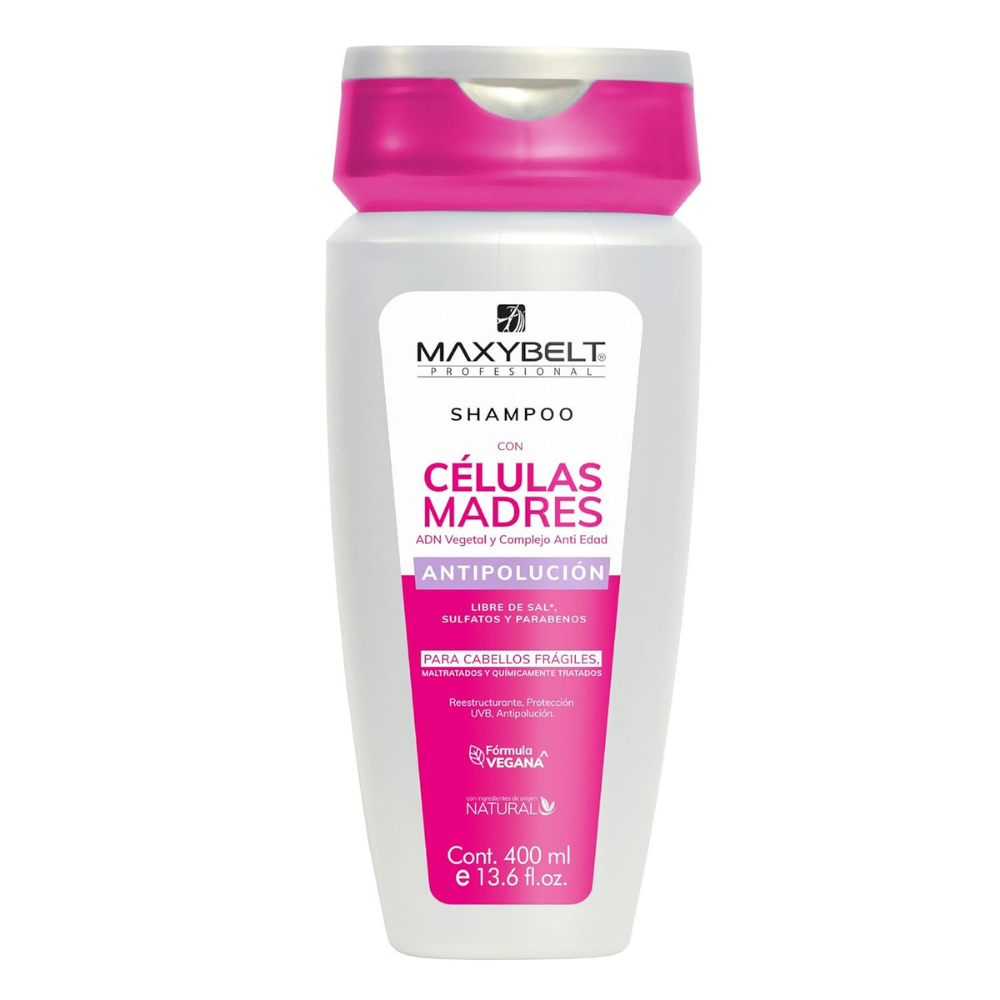 Maxybelt Champú con Células Madre Ant contaminación (400ml)