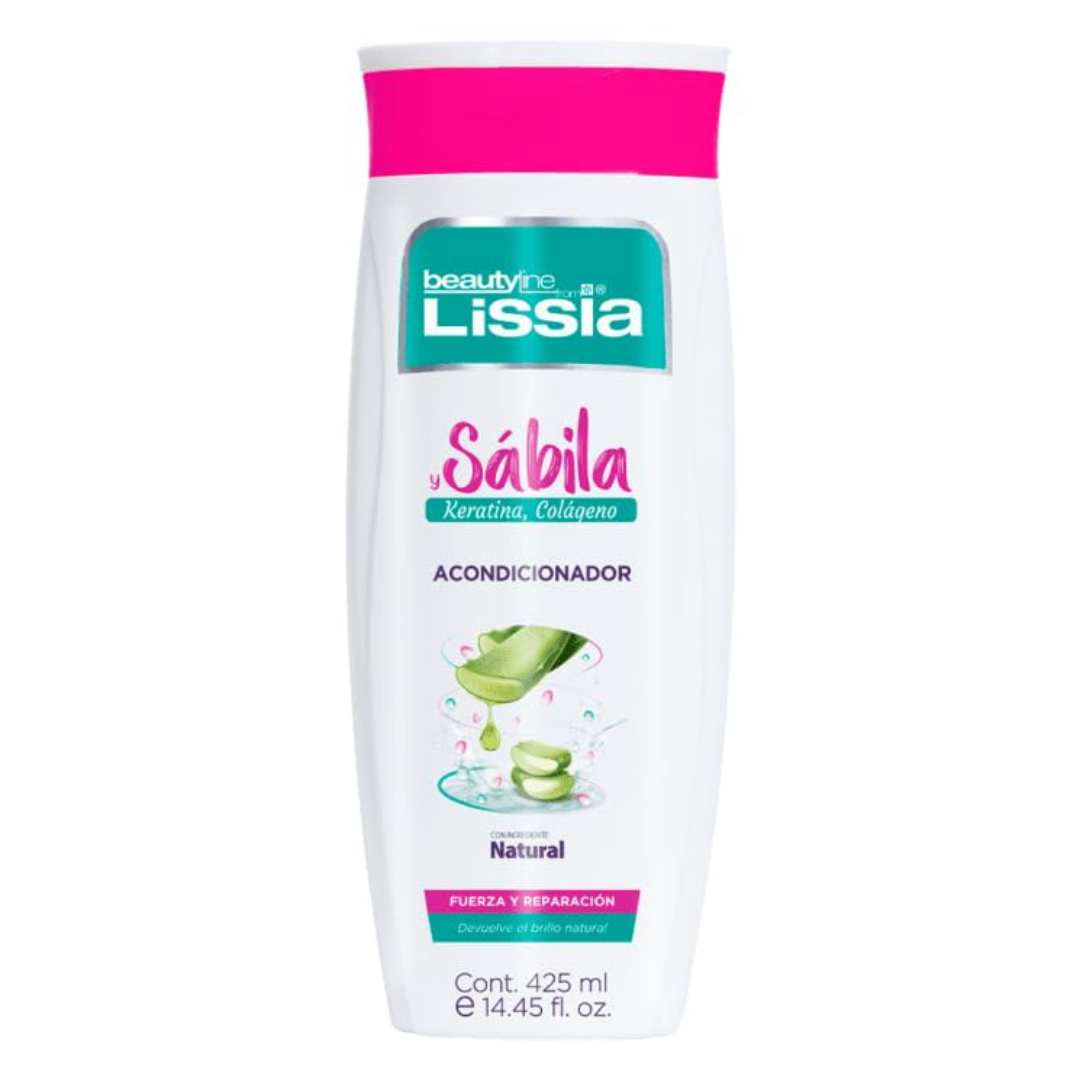 Acondicionador con Sábila, Queratina y Colágeno Beauty Line by Lissia (425 ml)