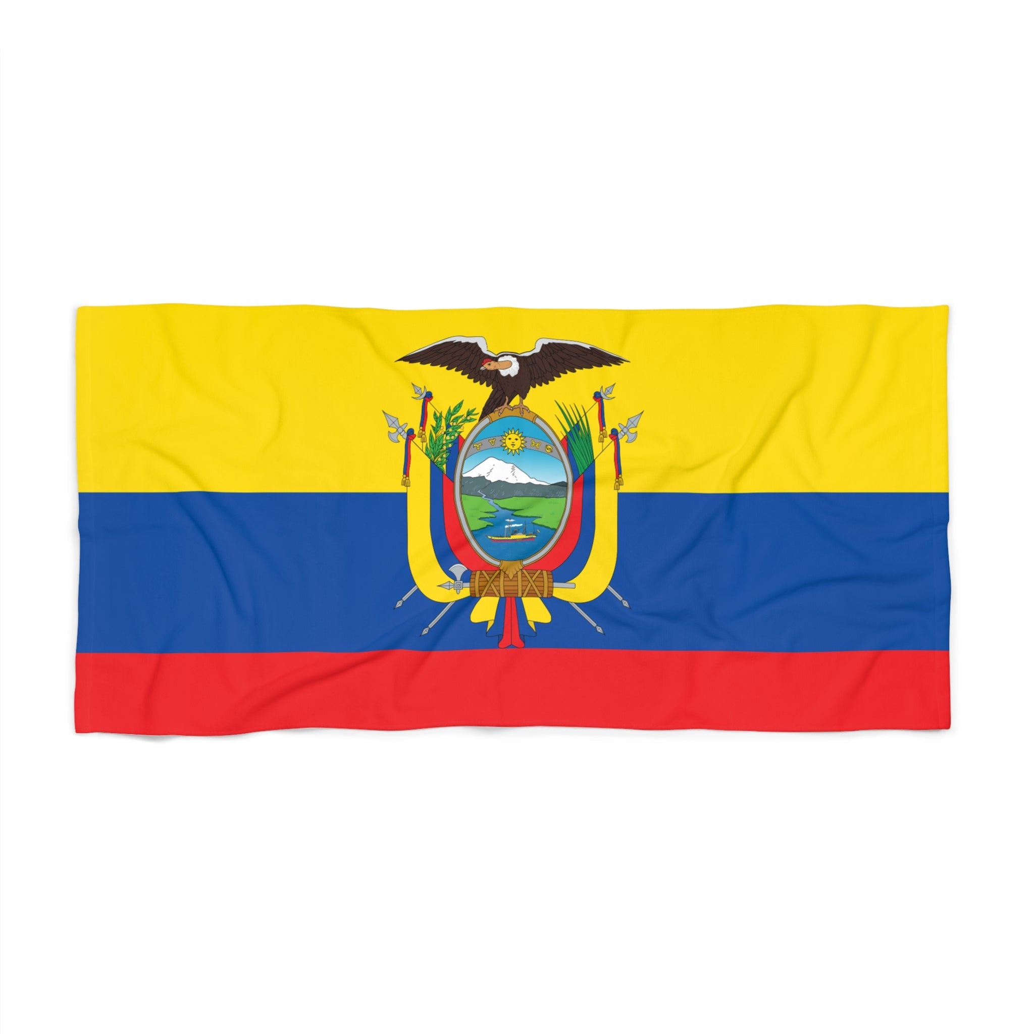 ECUADOR Flag Beach Towel | Quality & Long Lasting - 2 Sizes | Ecuadorian Pride | Gift for Ecuadorians