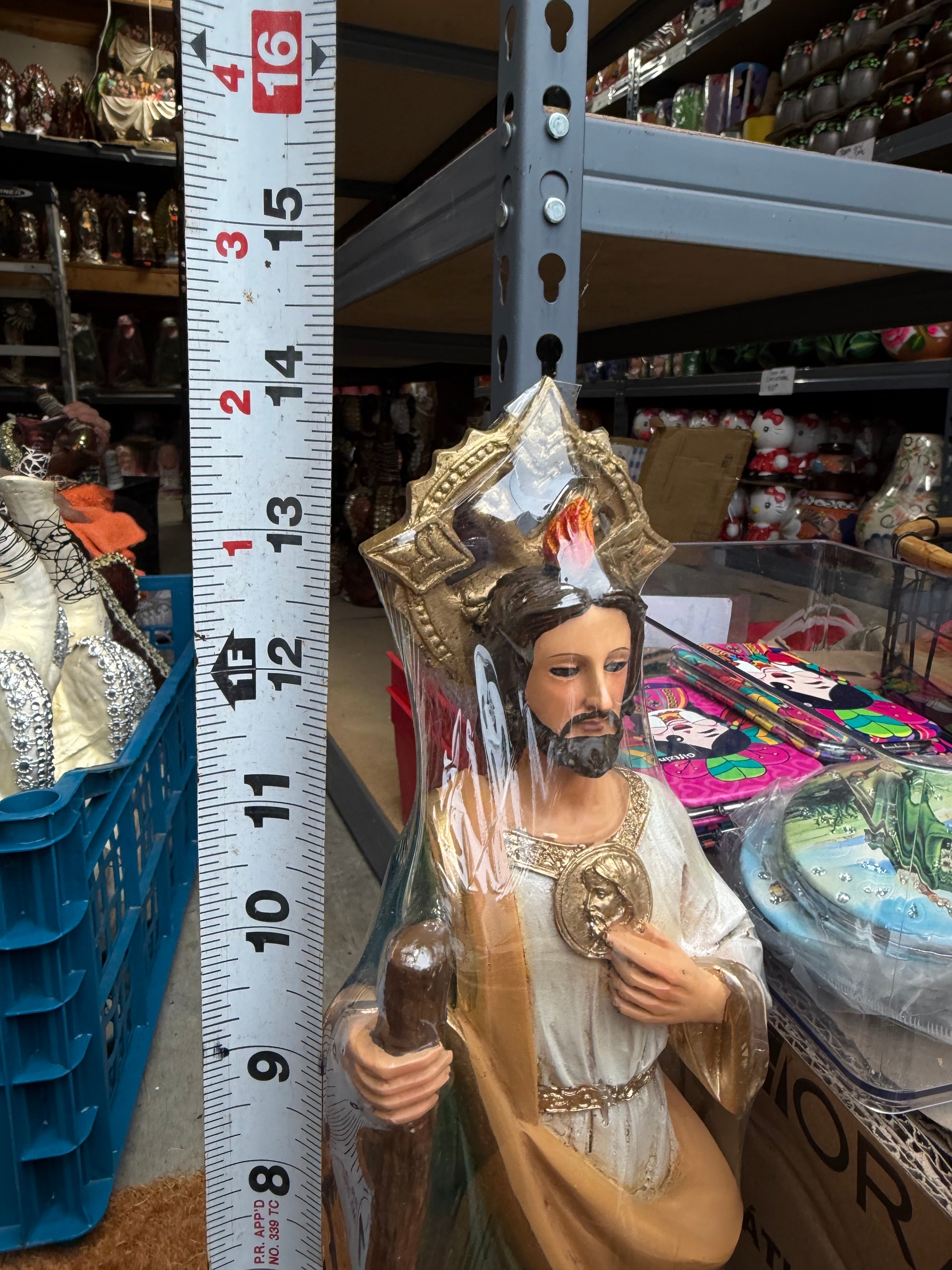 Estatua decorativa de San Judas de 14 pulgadas