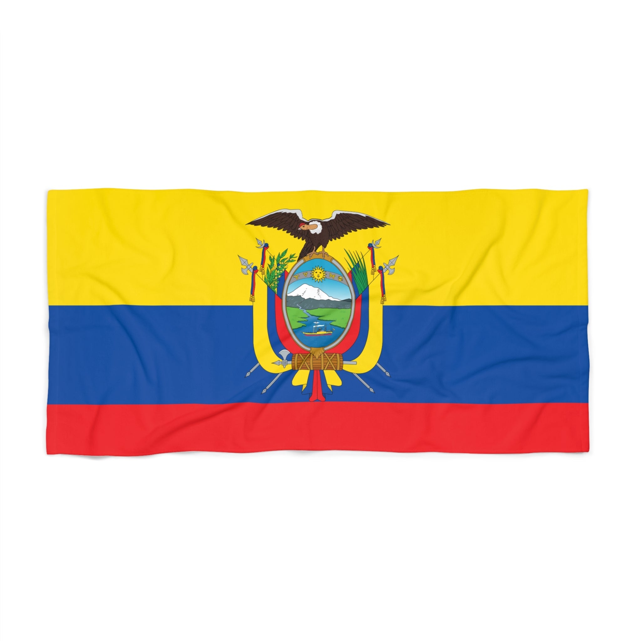 ECUADOR Flag Beach Towel | Quality & Long Lasting - 2 Sizes | Ecuadorian Pride | Gift for Ecuadorians