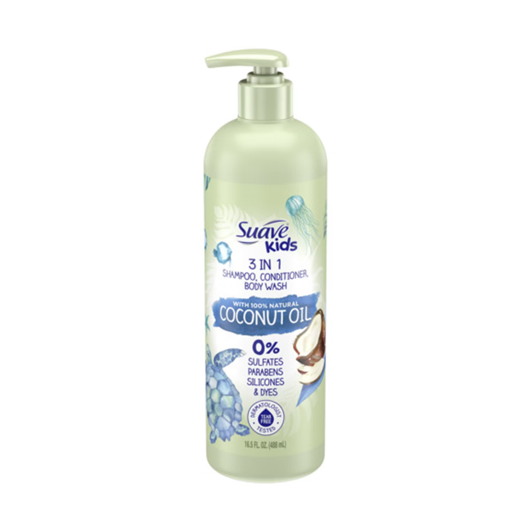Suave Kids Champú Acondicionador Gel de Baño 3 en 1 Sandía (665 ml)