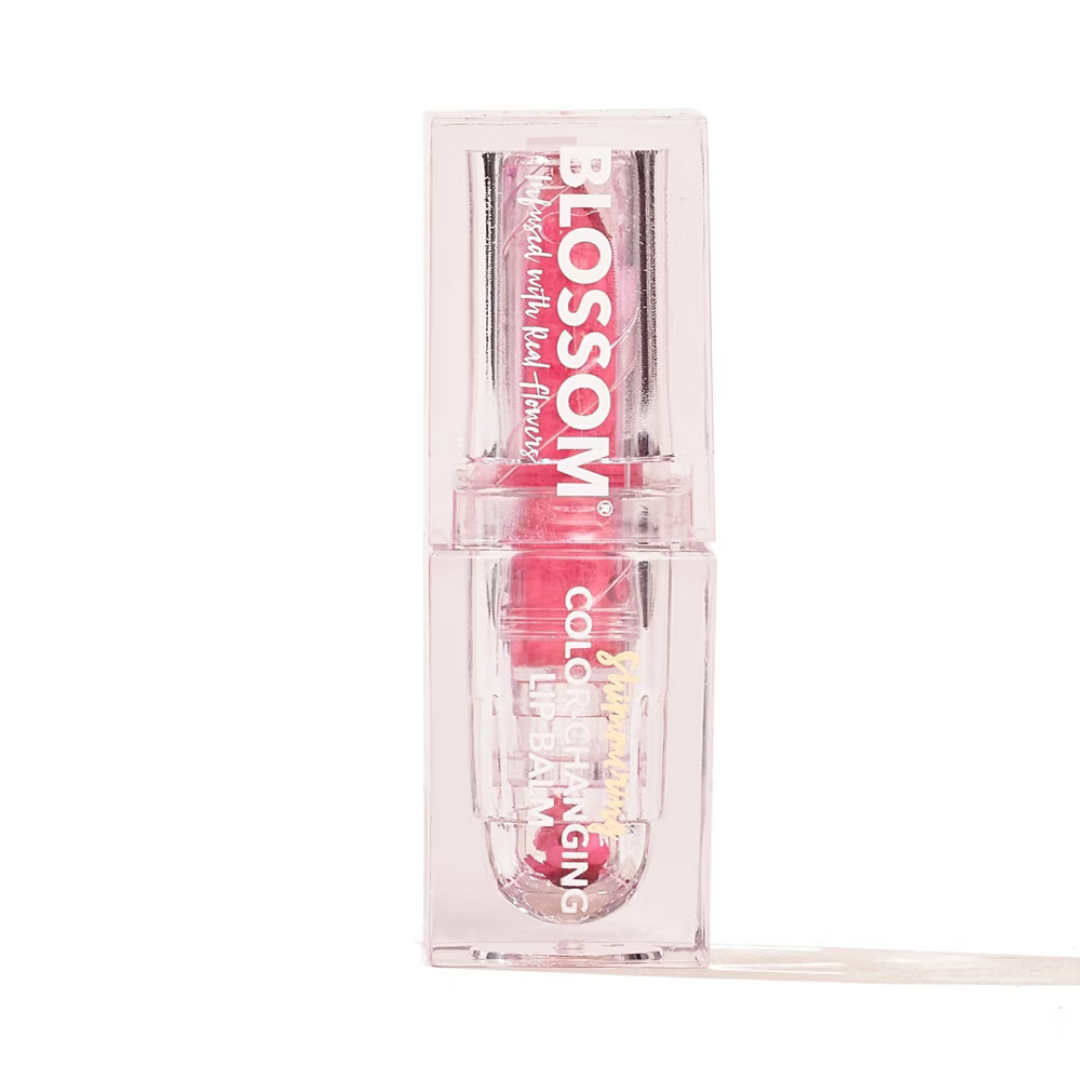 Blossom Shimmering Color-Changing Lip Balm Pink 0.1oz