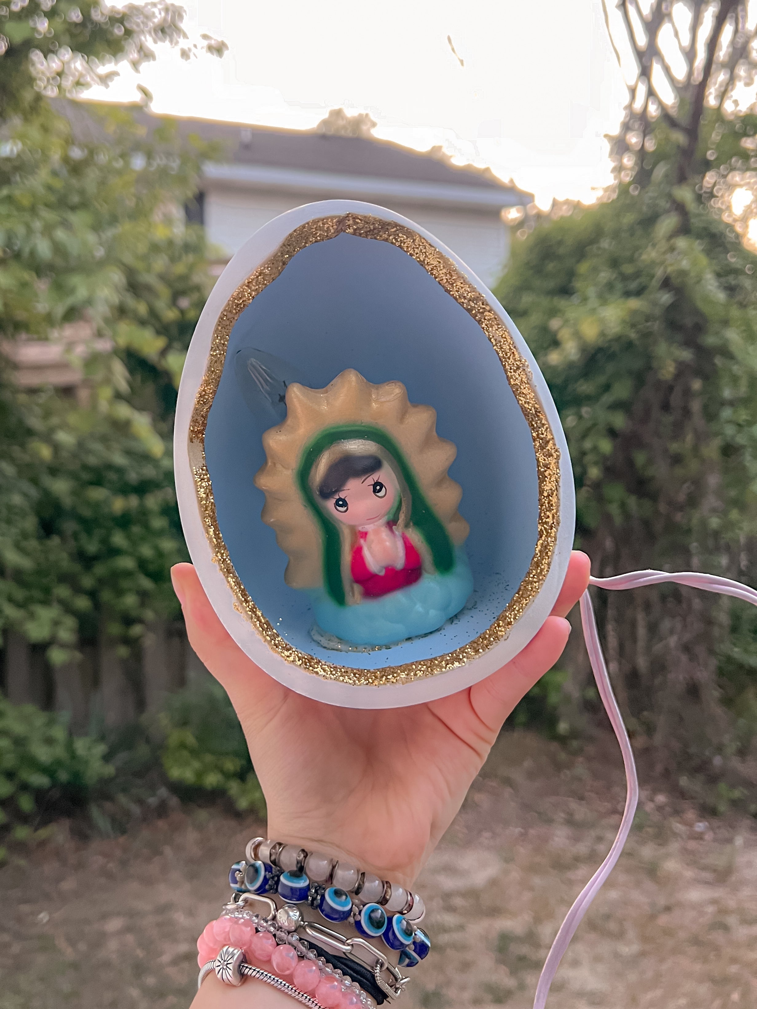 Lámpara de noche Huevito Virgencita
