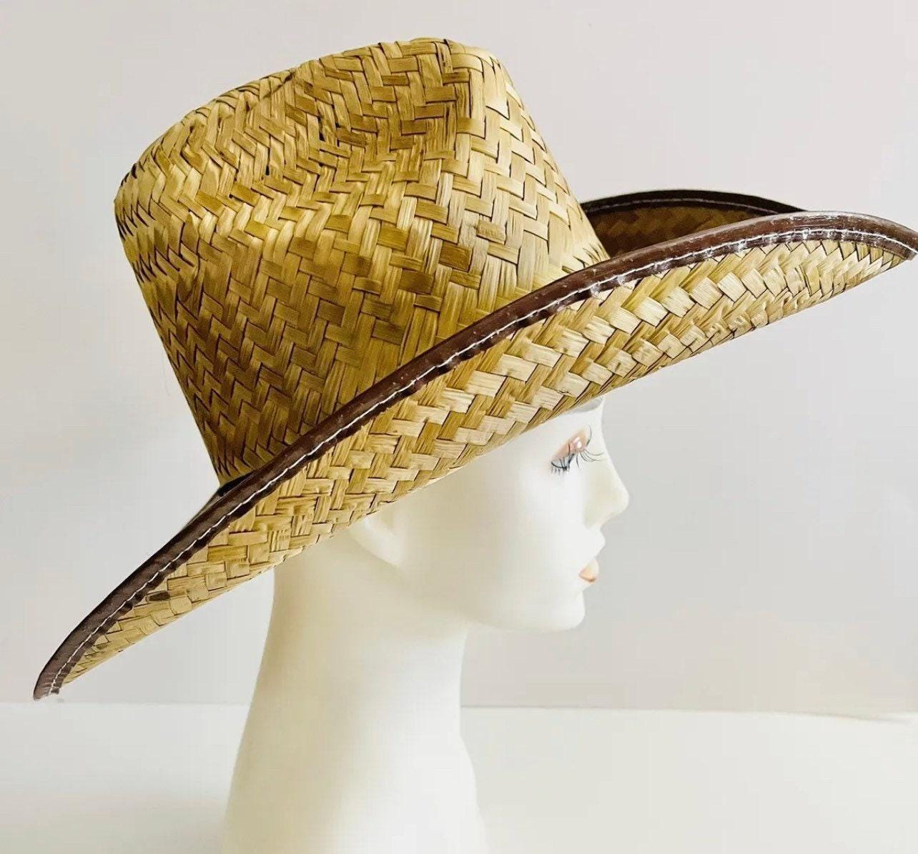 Cowboy Mexican Palm Leaf Straw Hat Sombrero Vaquero Artesanal de Palma