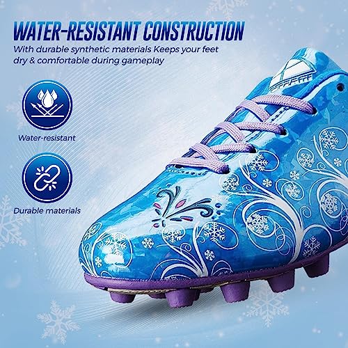 Frost Firm Ground Soccer Shoes -Blue/Purple