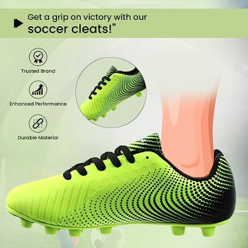 Stealth Firm Ground Soccer Shoes -Green/Black