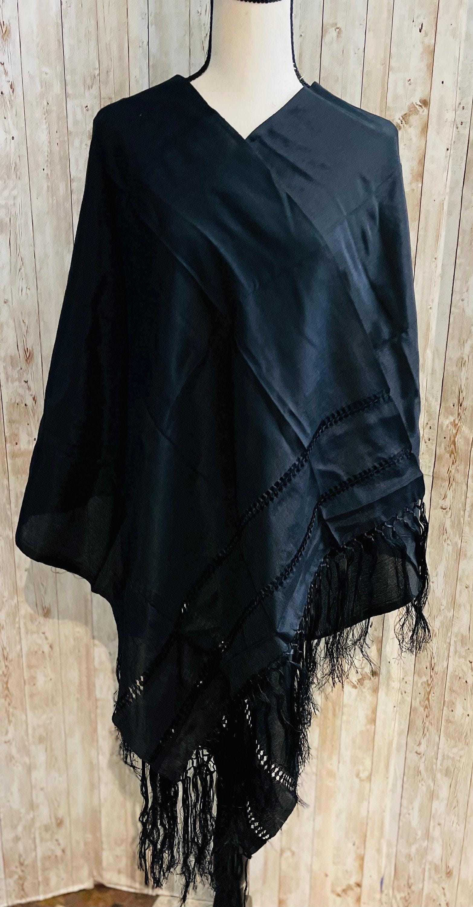 Authentic Mexican Silk Shawl Wrap Reboso Mexicano De Artiseda